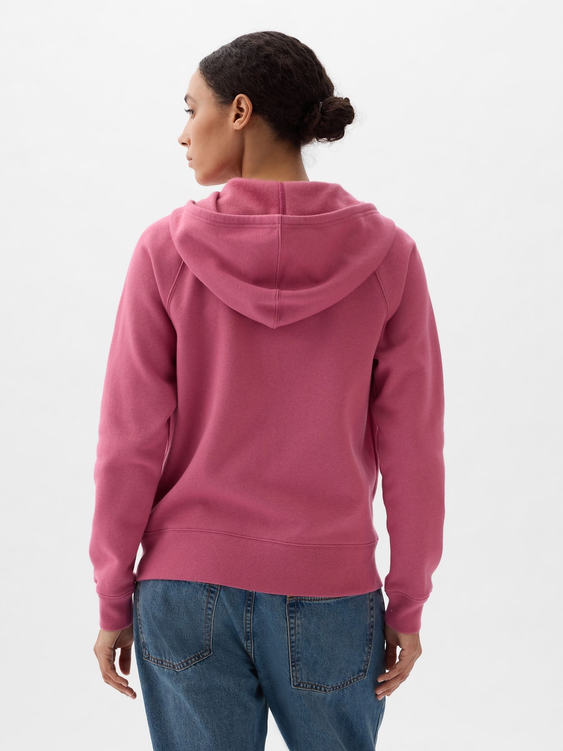 Pink Logo Zip Up Hoodie - Image 2 of 2
