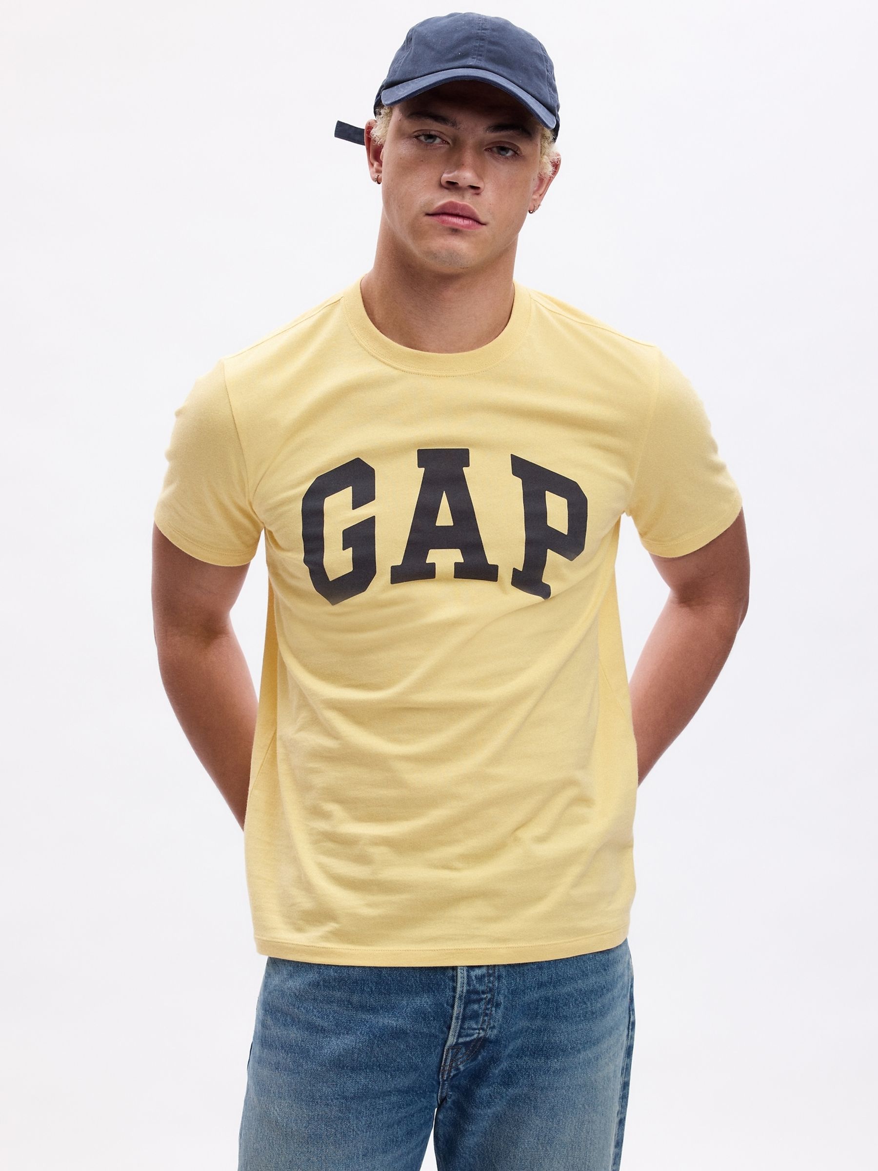 Yellow Everyday Soft Logo Short Sleeve Crew Neck T-Shirt - Image 1 of 4