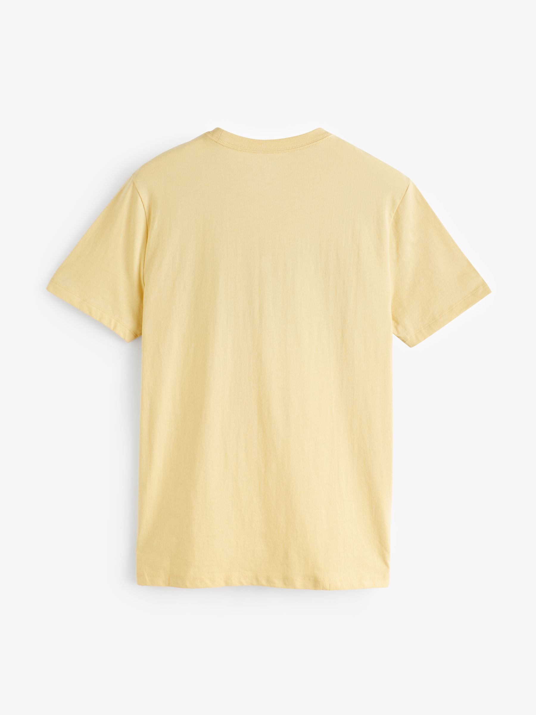 Yellow Everyday Soft Logo Short Sleeve Crew Neck T-Shirt - Image 3 of 4