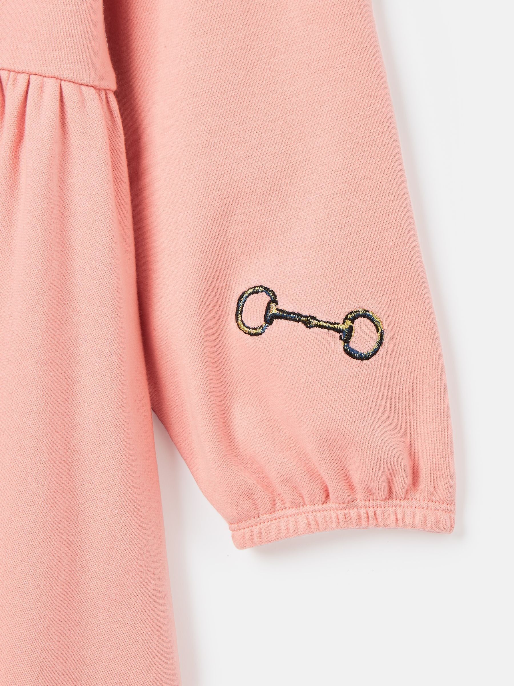 Girls' Aubrey Pink Horse Jersey Dress - Image 4 of 5