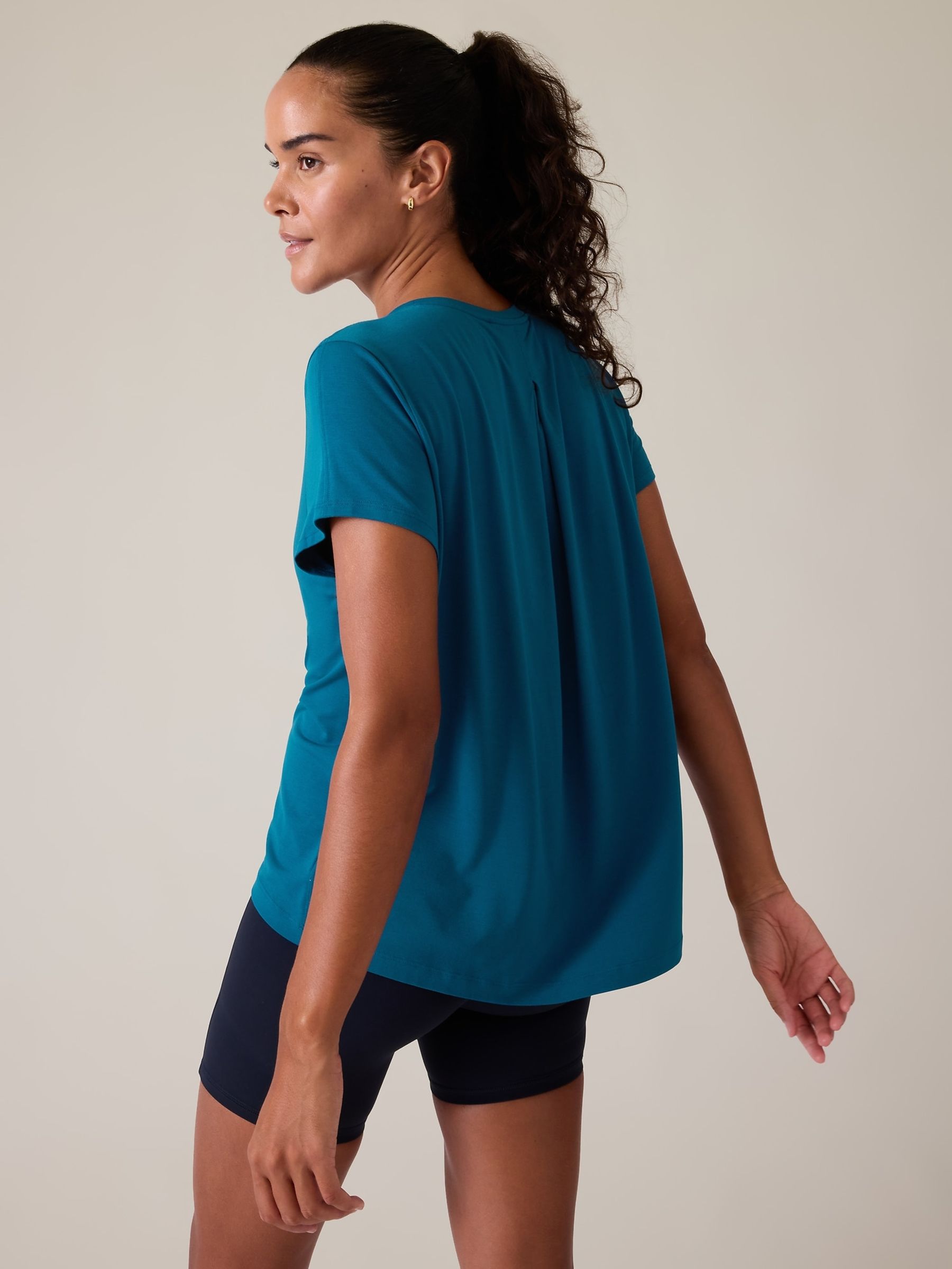 Athleta Blue With Ease Tee - Image 2 of 5