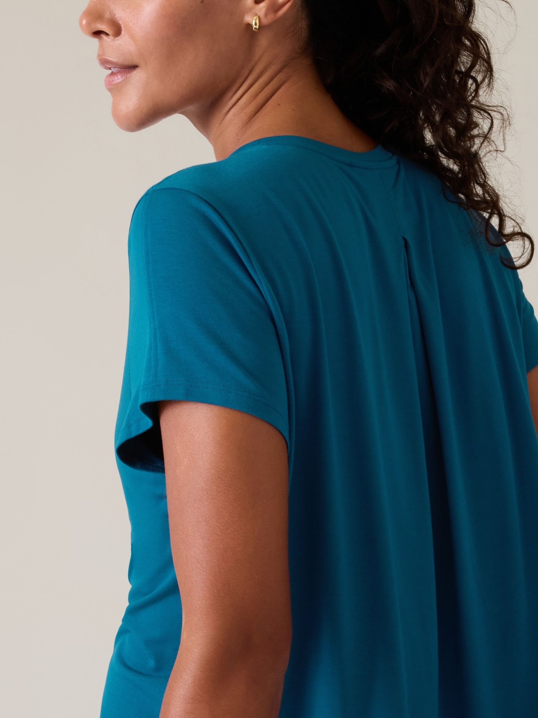 Athleta Blue With Ease Tee - Image 3 of 5