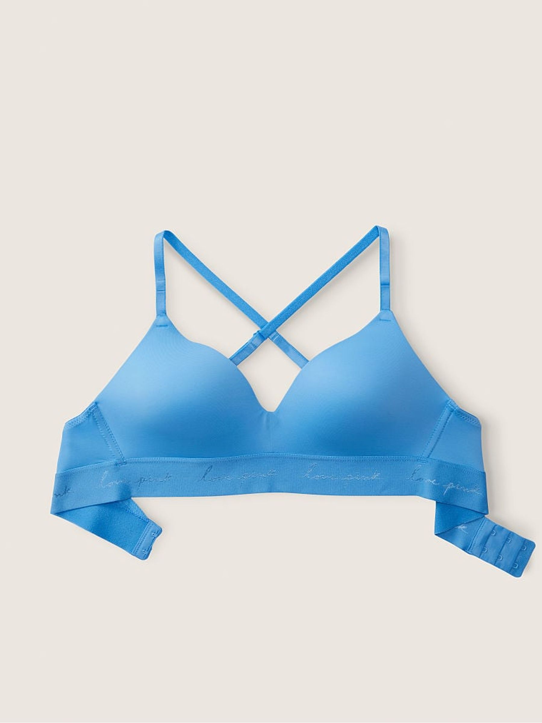 Azure Sky Blue Smooth Lightly Lined Non Wired T-Shirt Bra - Image 4 of 4