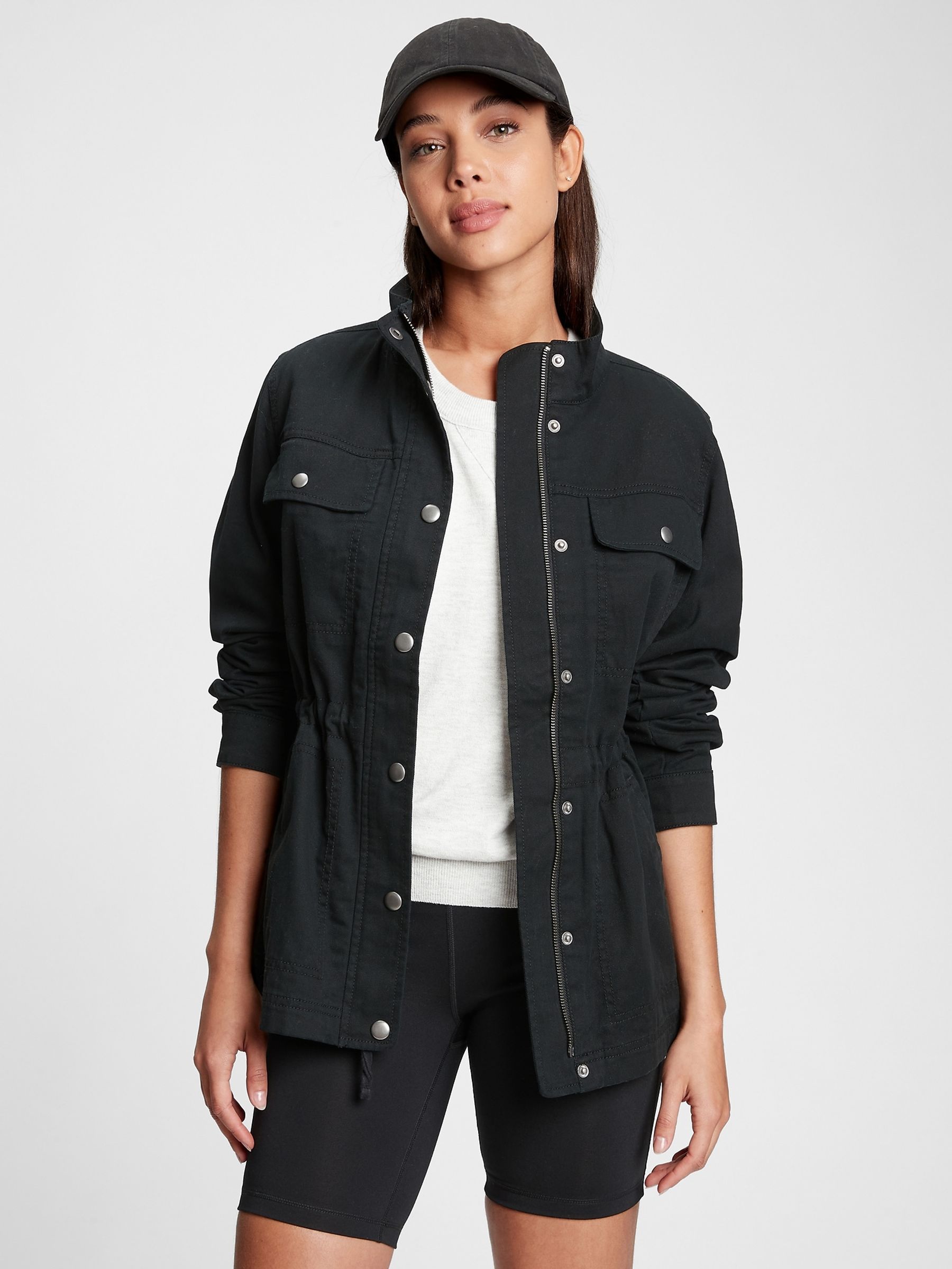 Black Utility Jacket - Image 1 of 2