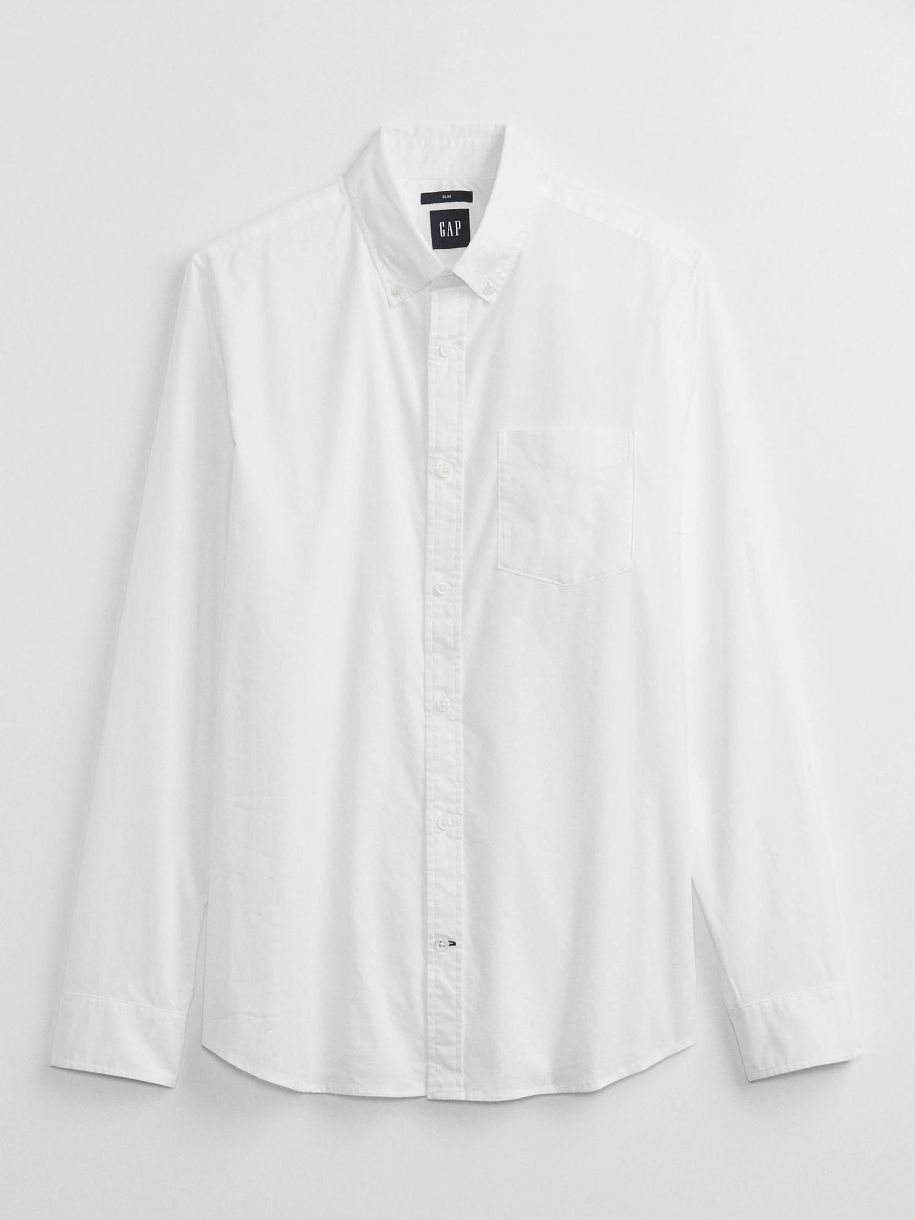 White Slim Fit Stretch Shirt - Image 3 of 4
