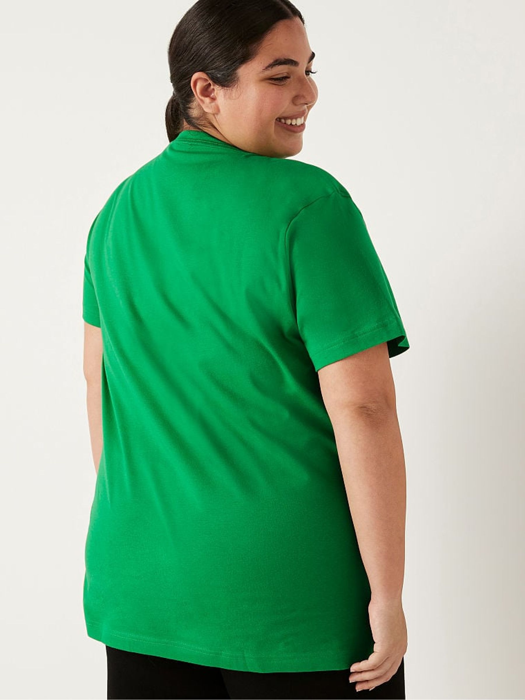 Green Cotton Short Sleeve Campus T-Shirt - Image 2 of 4