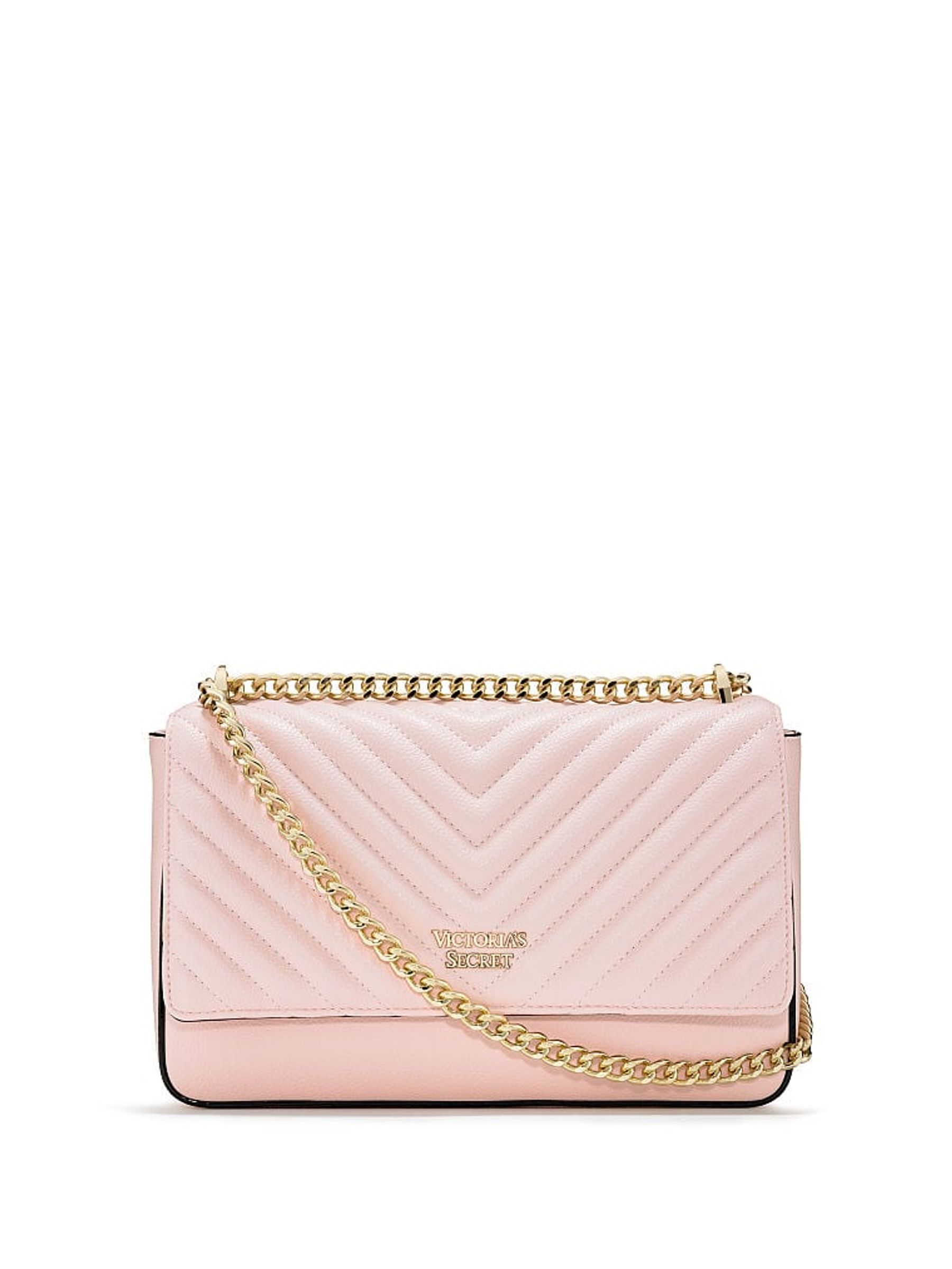 Blush Pebbled V-Quilt Bond Street Shoulder Bag Victoria's Secret UK