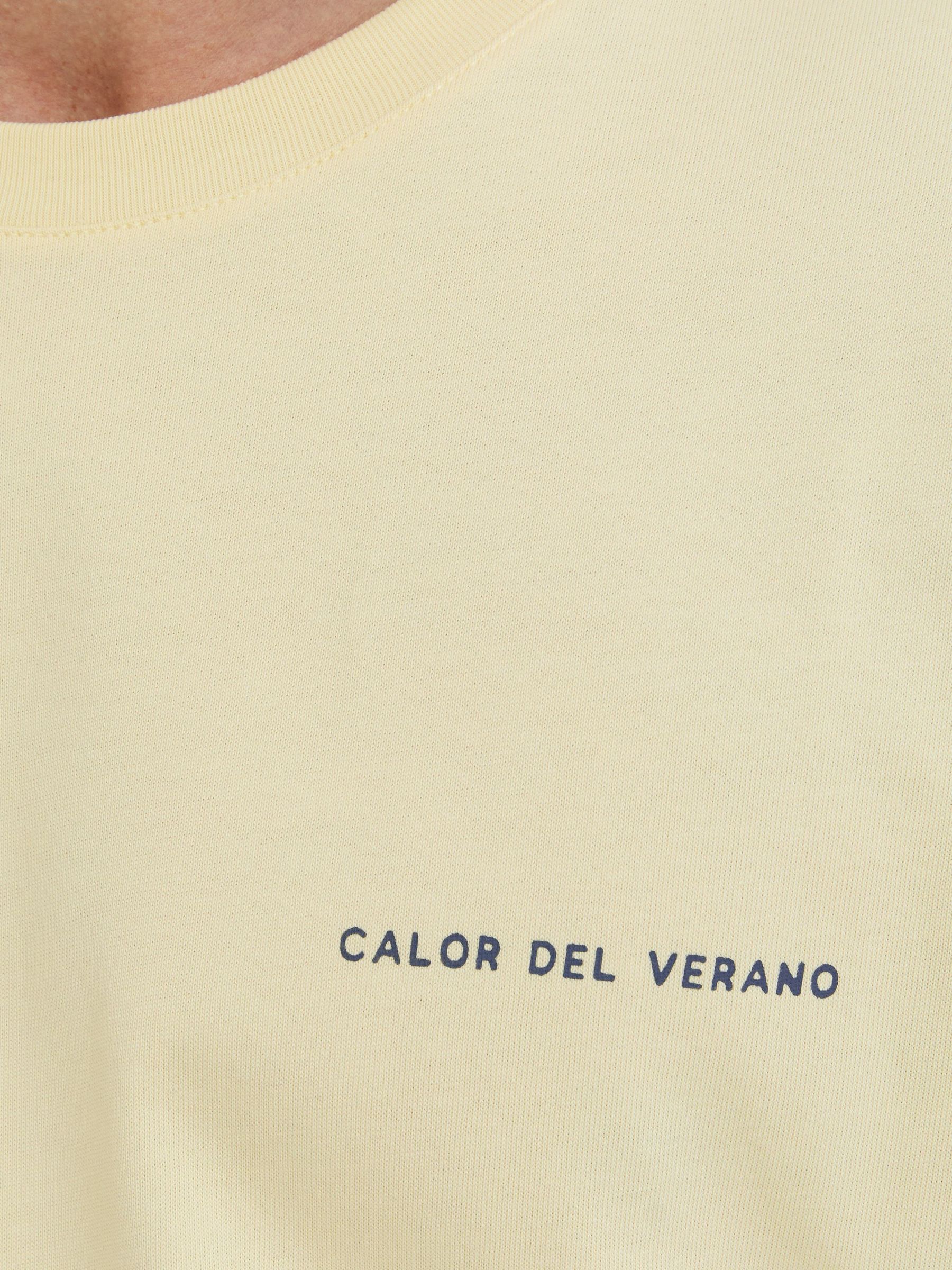 Cotton Logo Short-Sleeve Relaxed T-Shirt in Yellow - Image 4 of 7