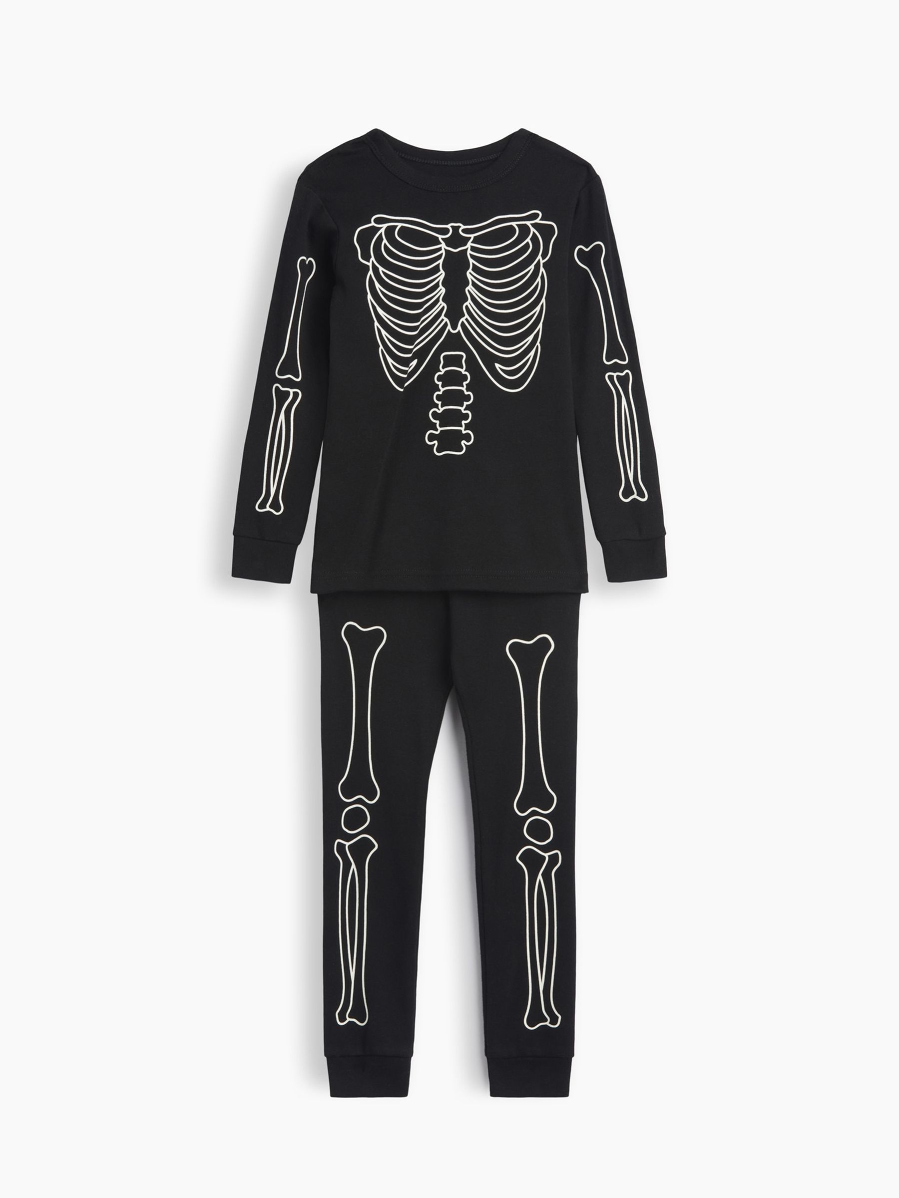 Black Halloween Print Pyjama Set - Image 1 of 3