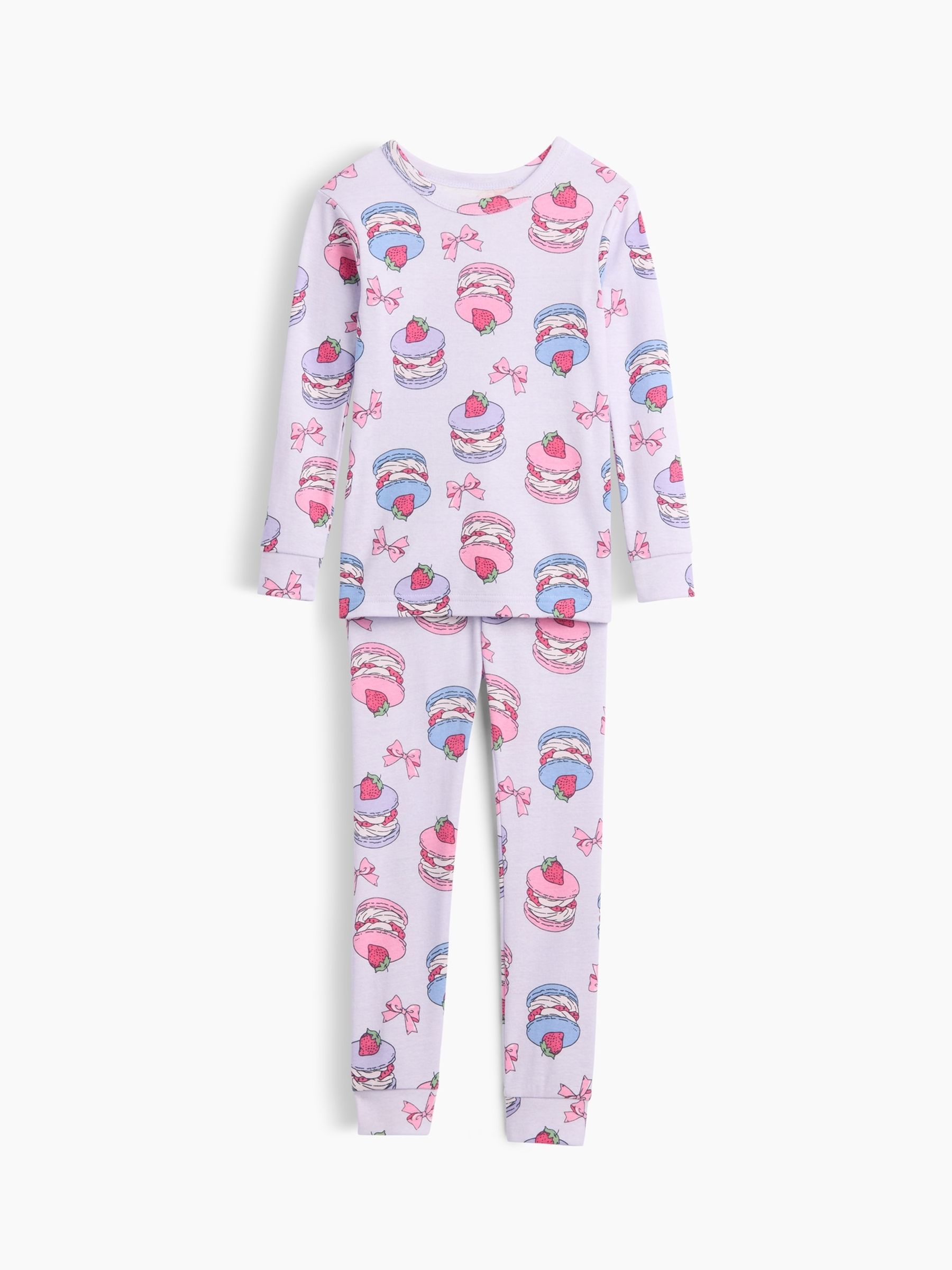 Purple Christmas Dog Print Pyjamas Set - Image 1 of 3