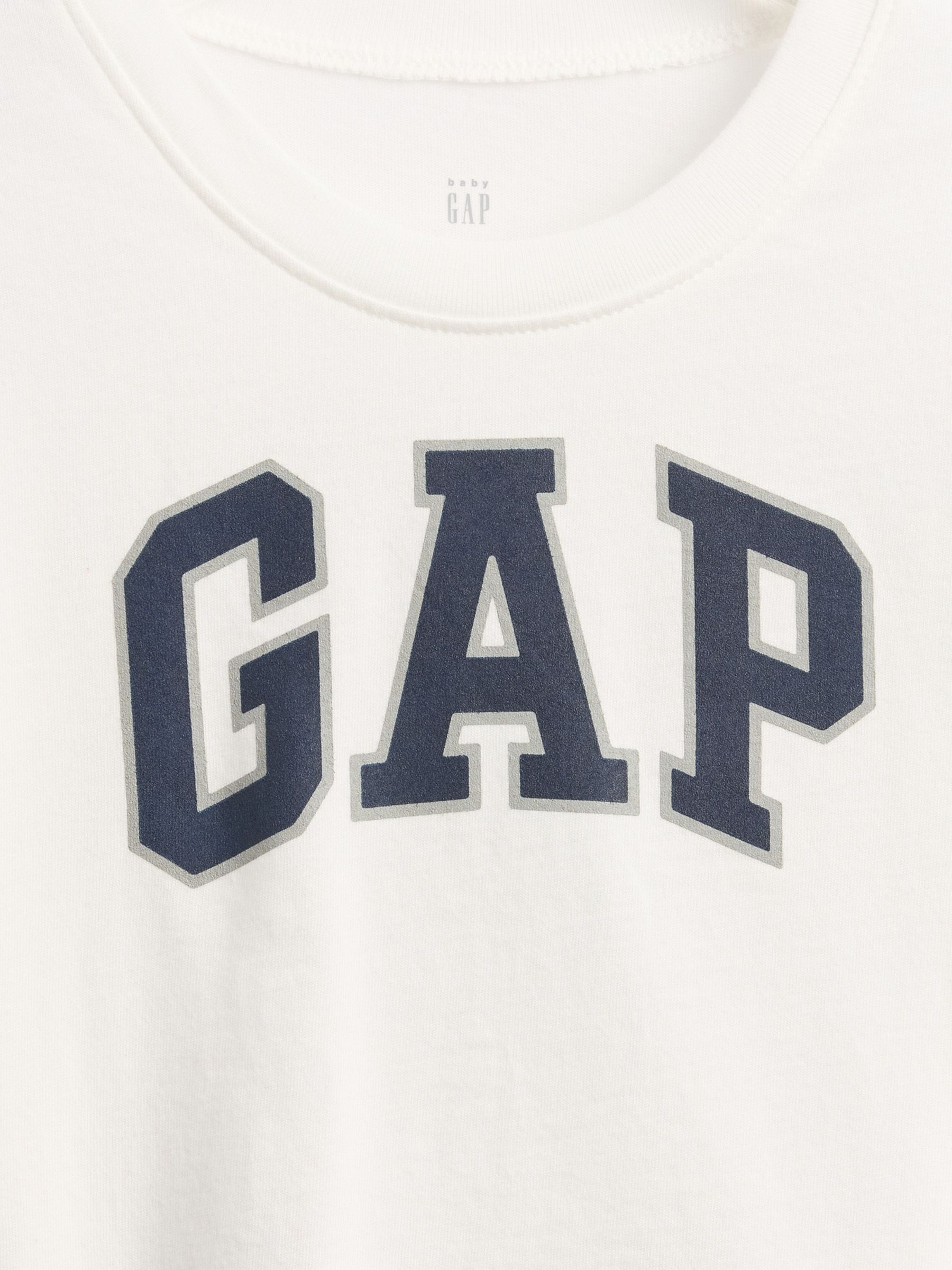 White Logo Long Sleeve T-Shirt - Image 3 of 3