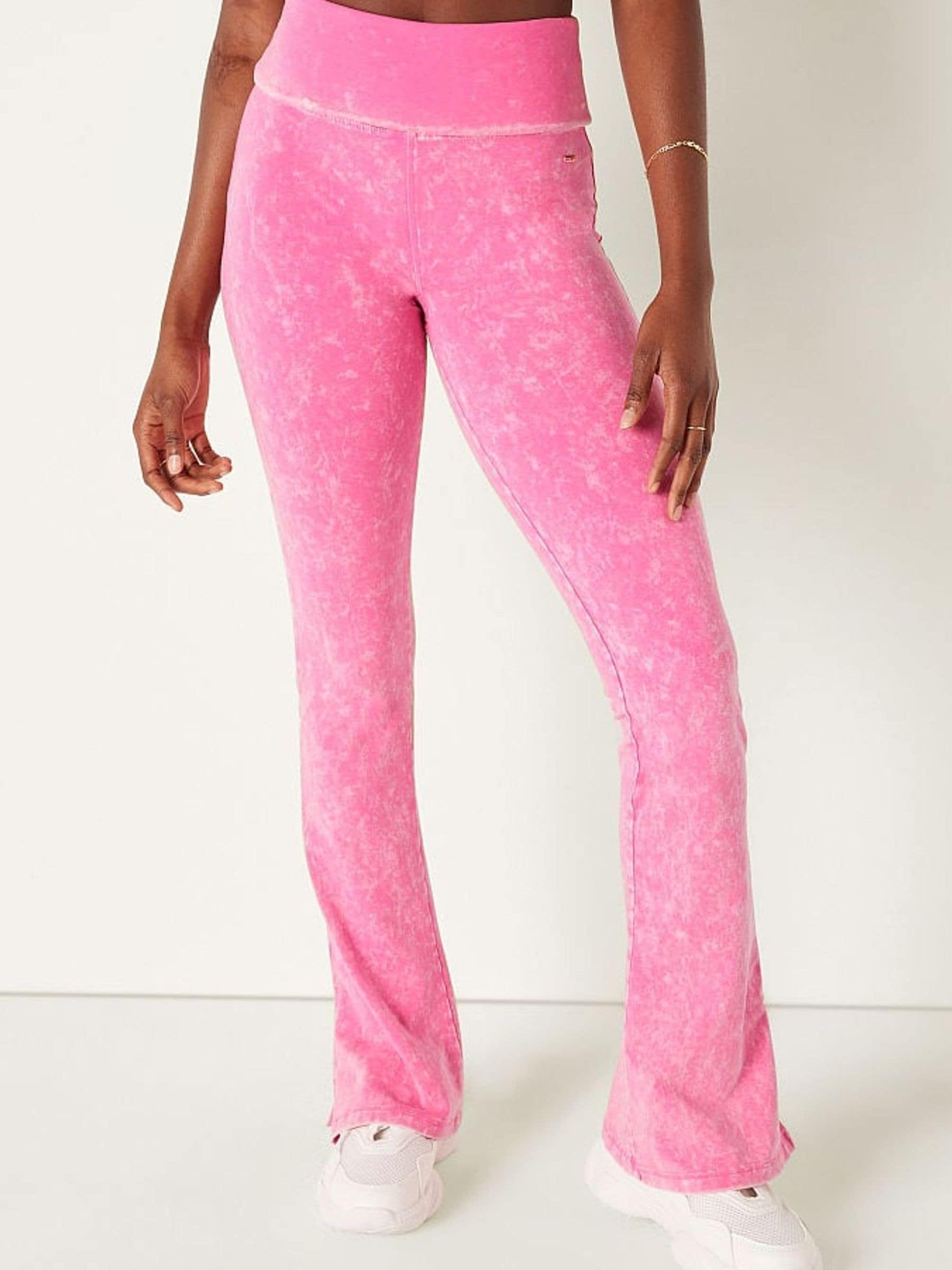 Ultra Pink Foldover Flare Legging - Image 1 of 4