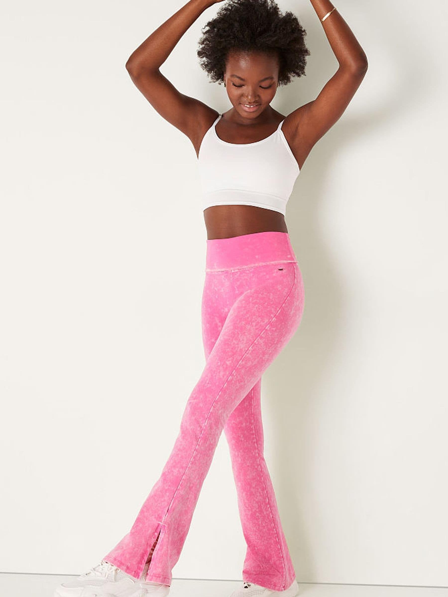 Ultra Pink Foldover Flare Legging - Image 3 of 4