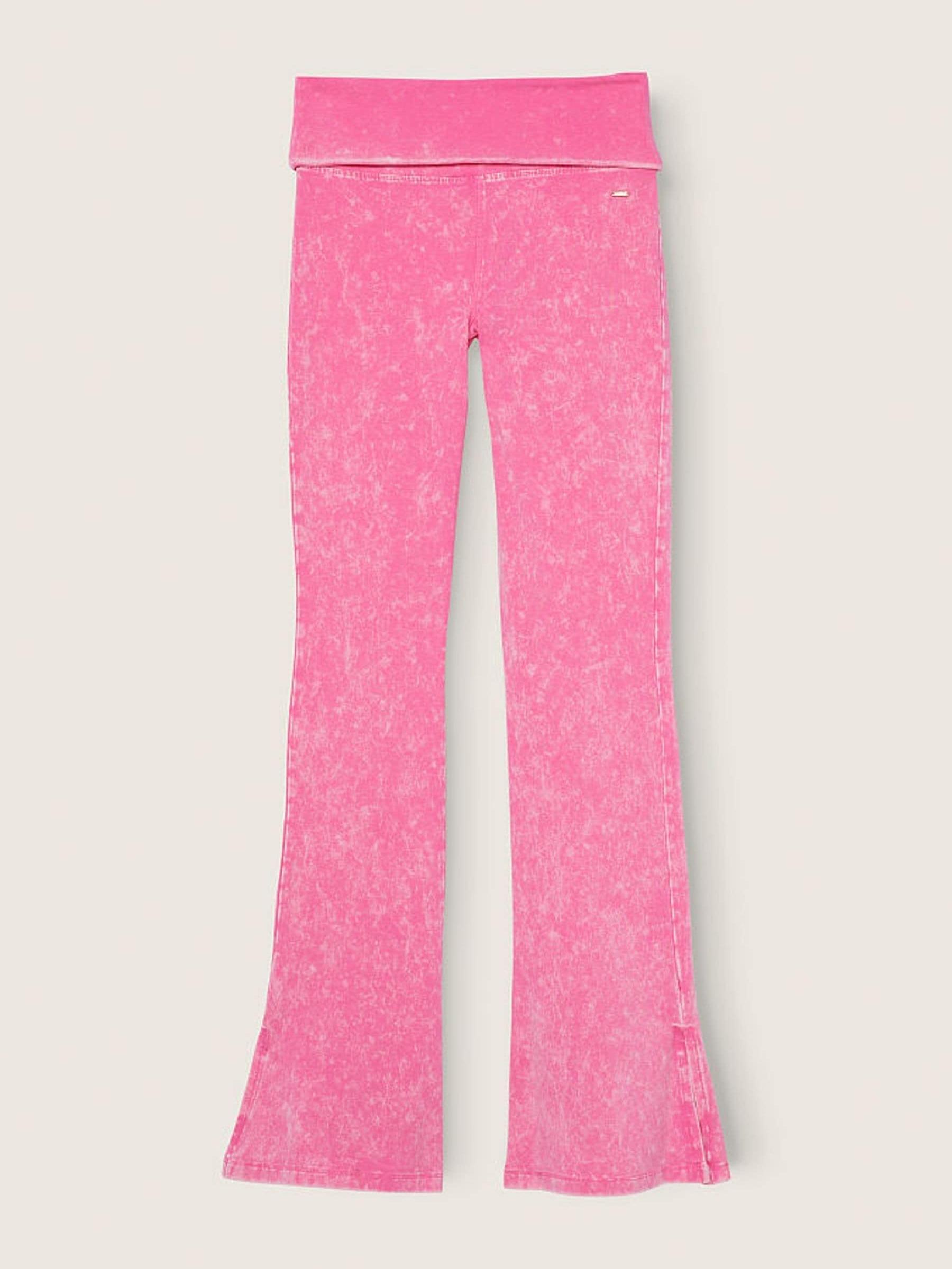 Ultra Pink Foldover Flare Legging - Image 4 of 4