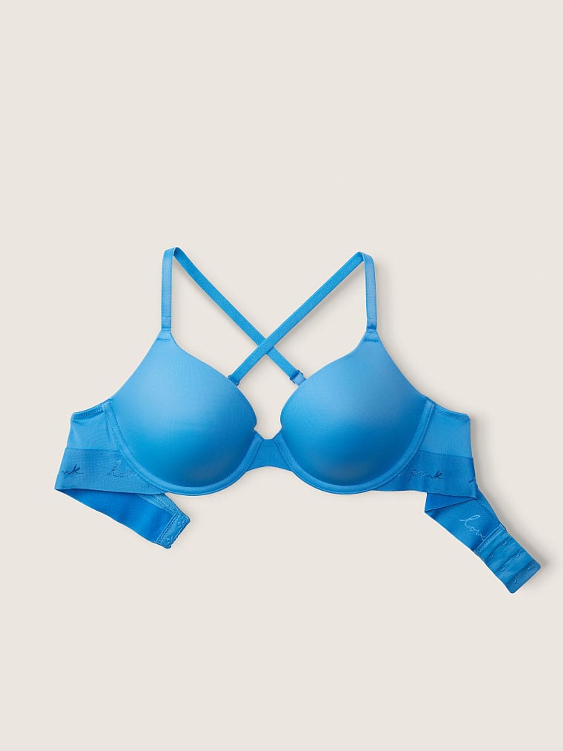 Azure Sky Blue Smooth Lightly Lined Bra - Image 5 of 5