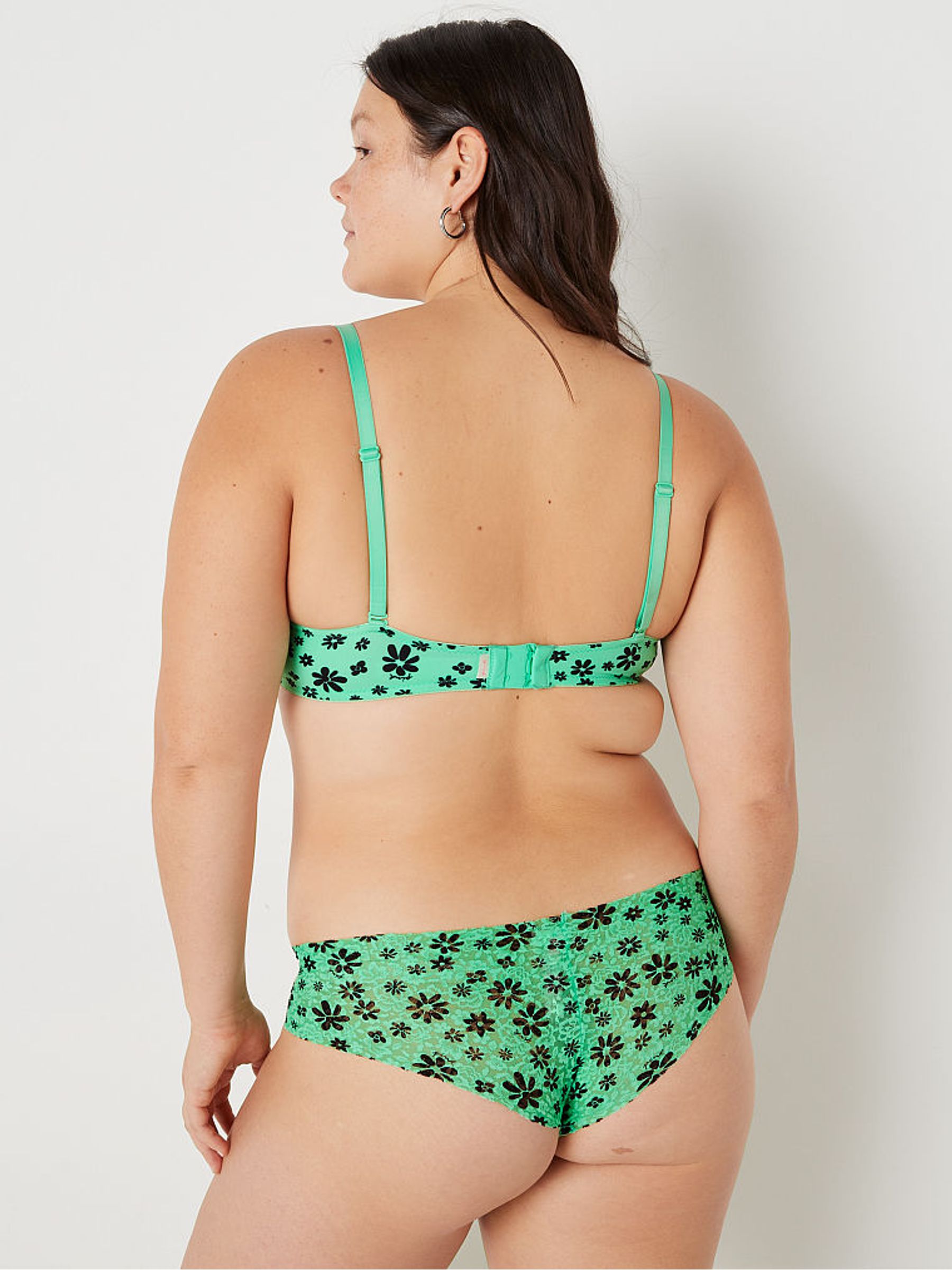Peppermint Daisy Green Smooth Super Push Up Bra - Image 2 of 5