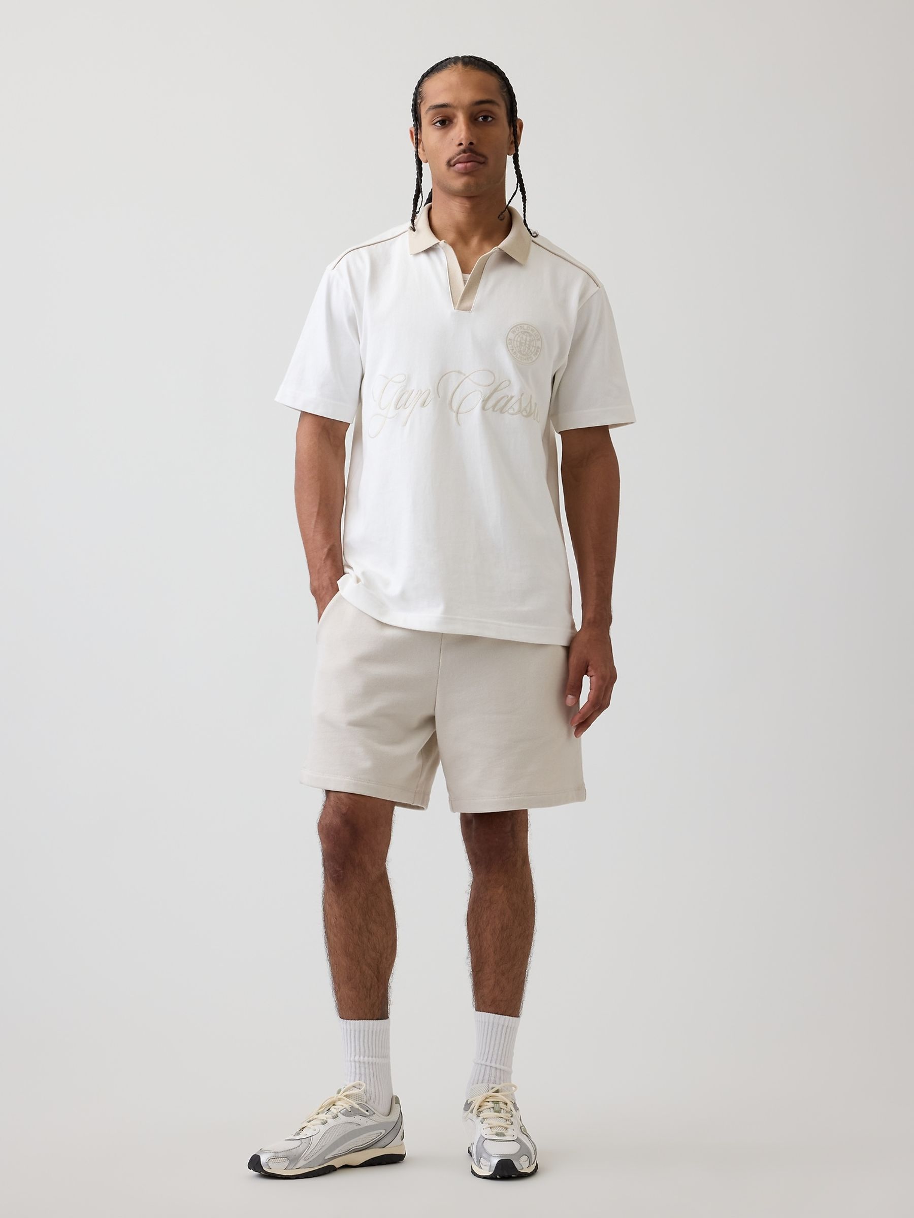 Cream Relaxed Logo Rugby Shirt - Image 3 of 4