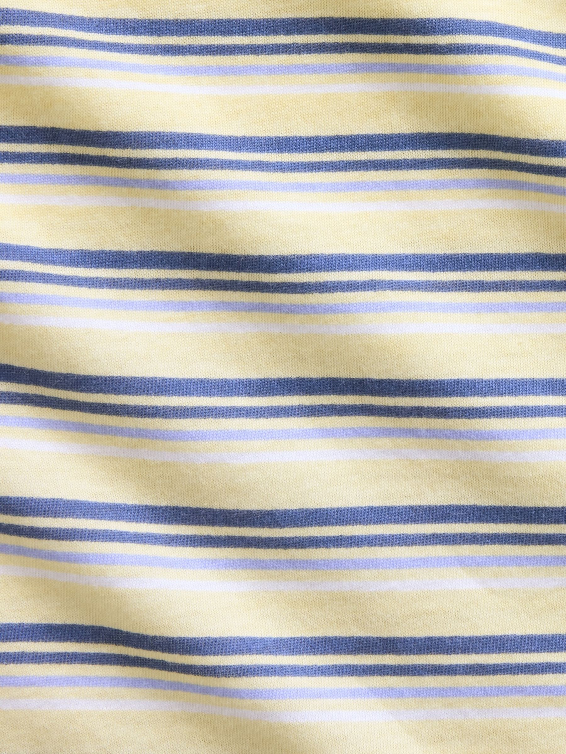 Yellow/Grey Stripe VinstageSoft Short Sleeve T-Shirt - Image 4 of 4 Yellow/Grey Stripe VinstageSoft Short Sleeve T-Shirt - Image 4 of 4