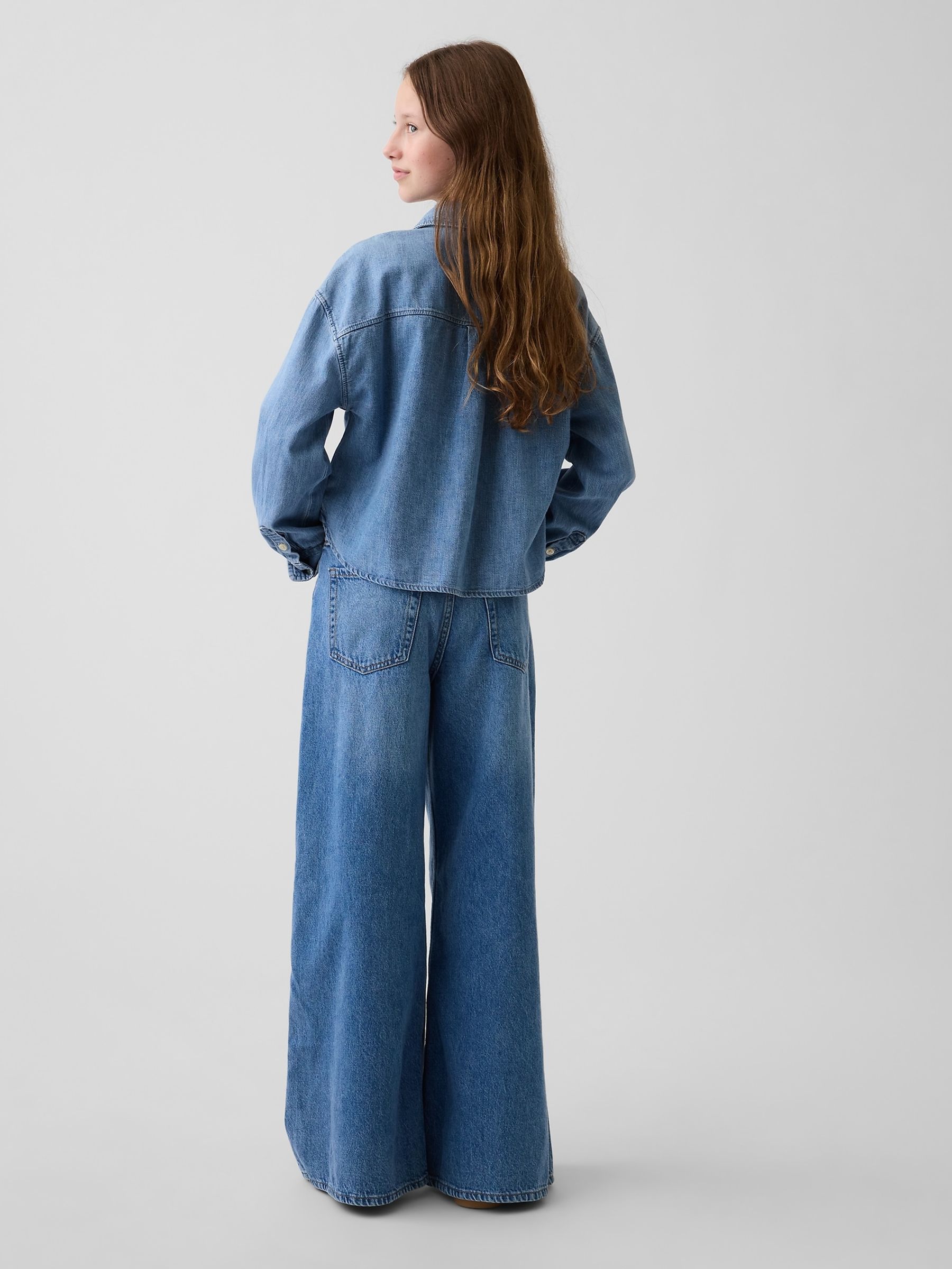 Mid Wash Low Rise Embroidered I Heart NY Baggy Jeans - Image 2 of 5