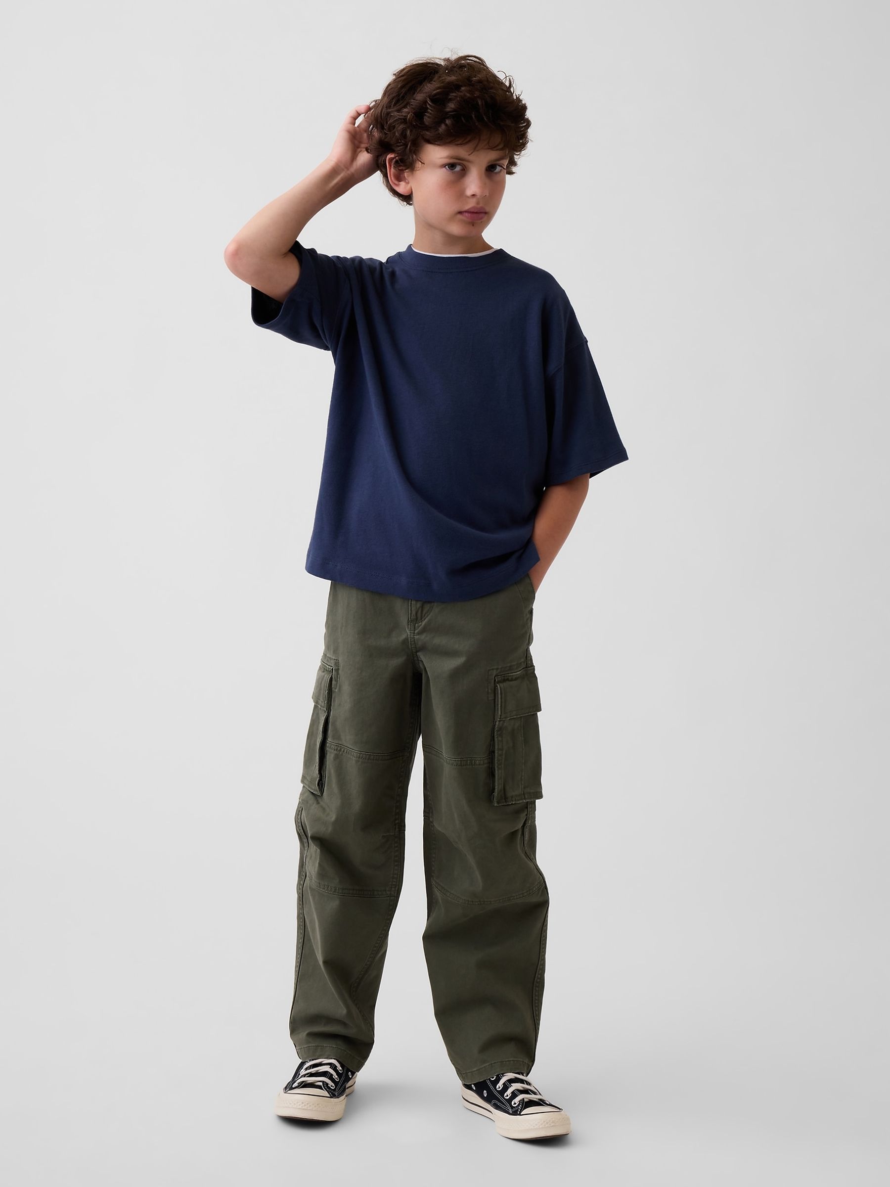 Navy Heavyweight Oversized T-Shirt - Image 3 of 5