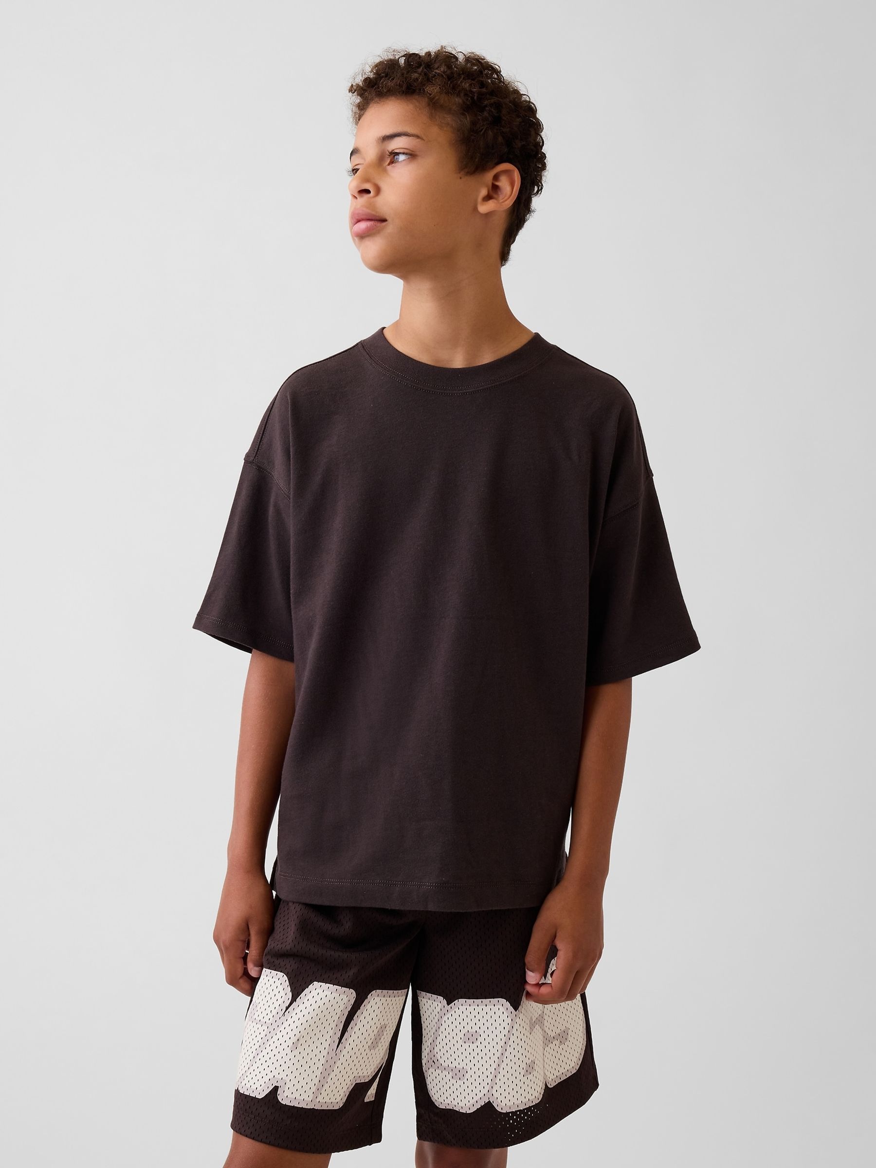Brown Heavyweight Oversized T-Shirt - Image 1 of 5