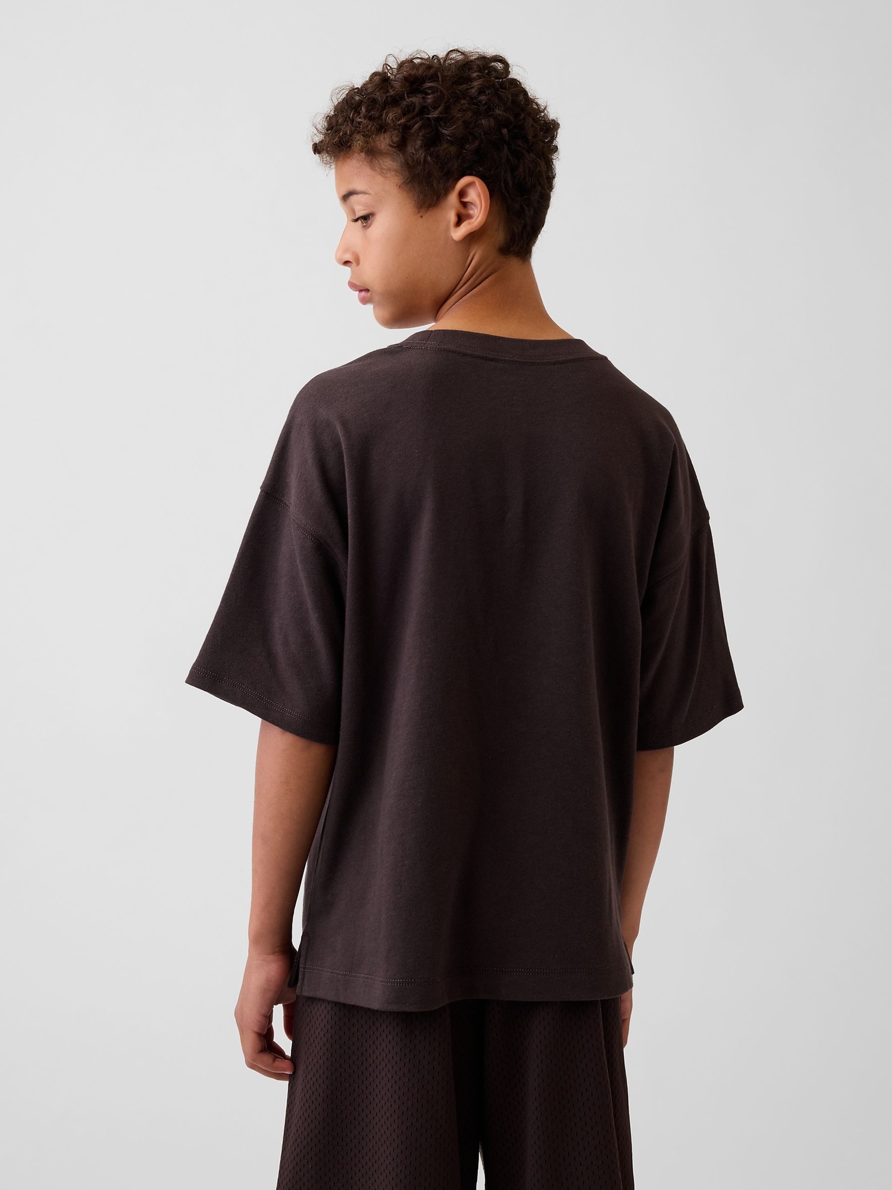 Brown Heavyweight Oversized T-Shirt - Image 2 of 5