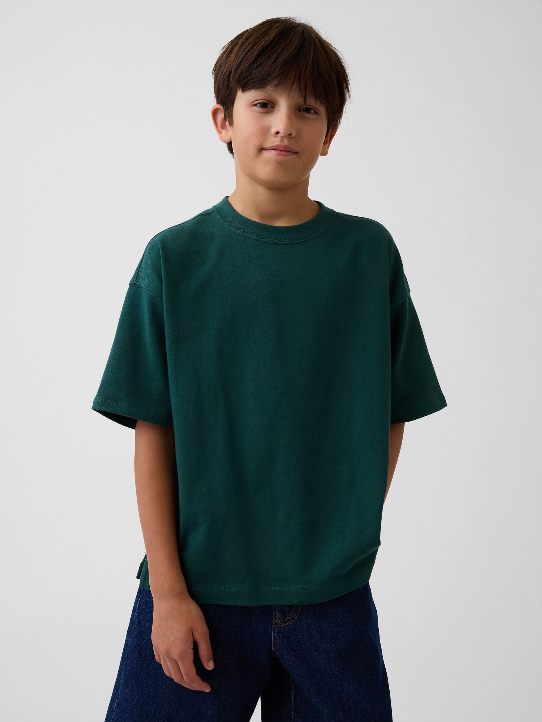 Green Heavyweight Oversized T-Shirt - Image 1 of 5
