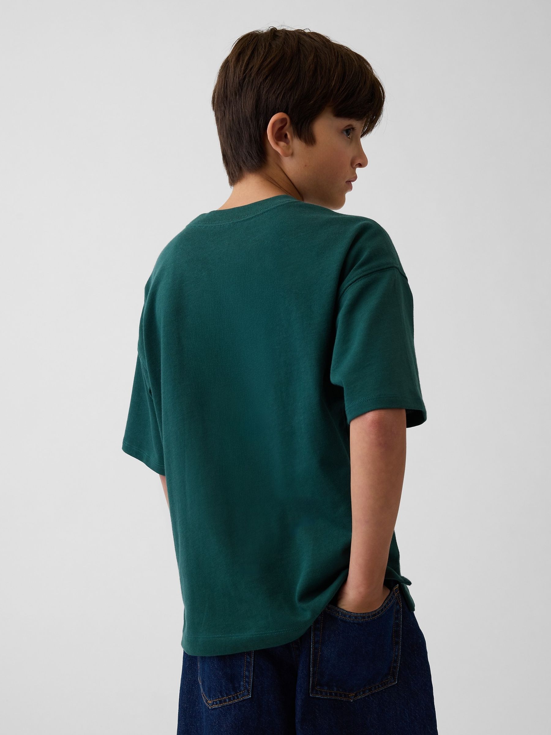 Green Heavyweight Oversized T-Shirt - Image 2 of 5