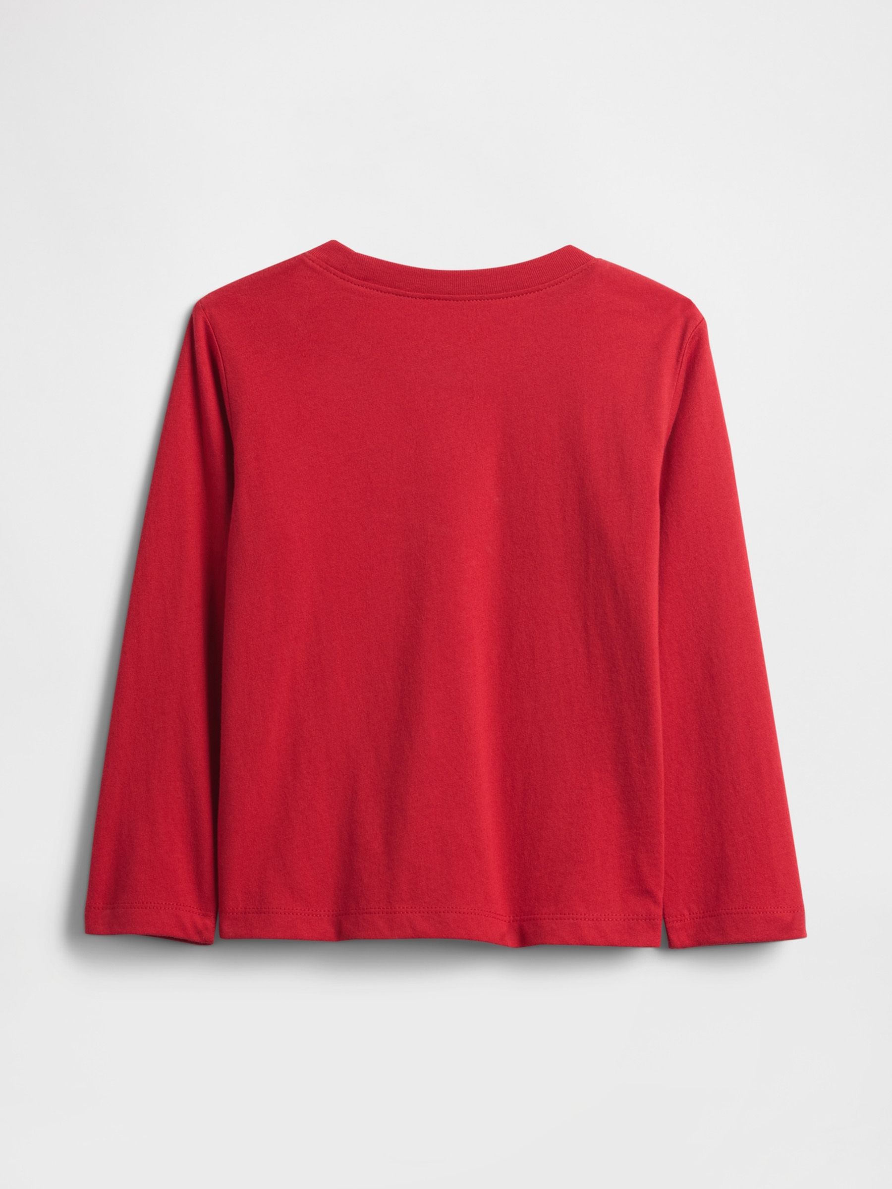 Red Logo Long Sleeve T-Shirt - Image 2 of 3