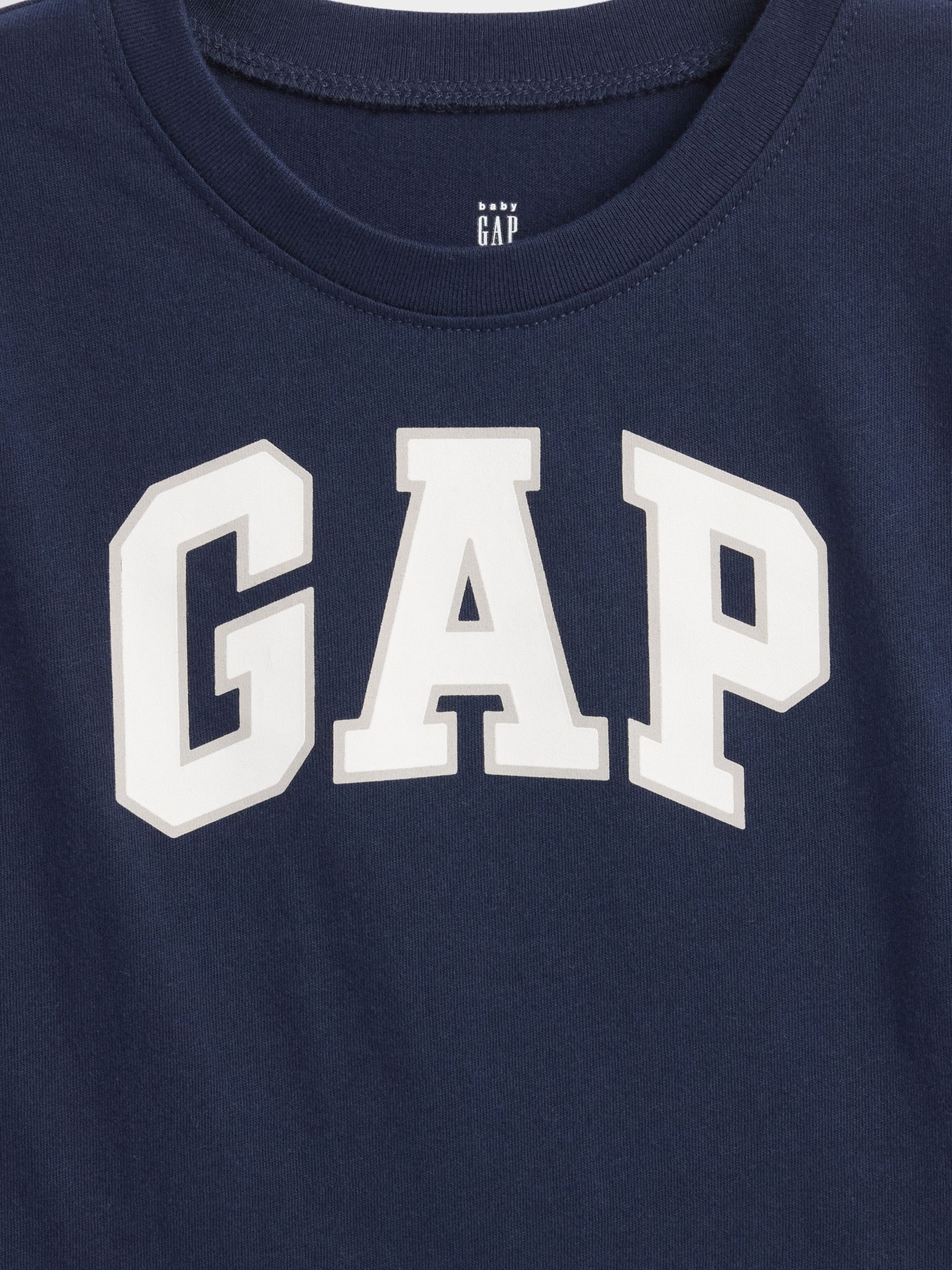 Navy Logo Long Sleeve T-Shirt - Image 3 of 3