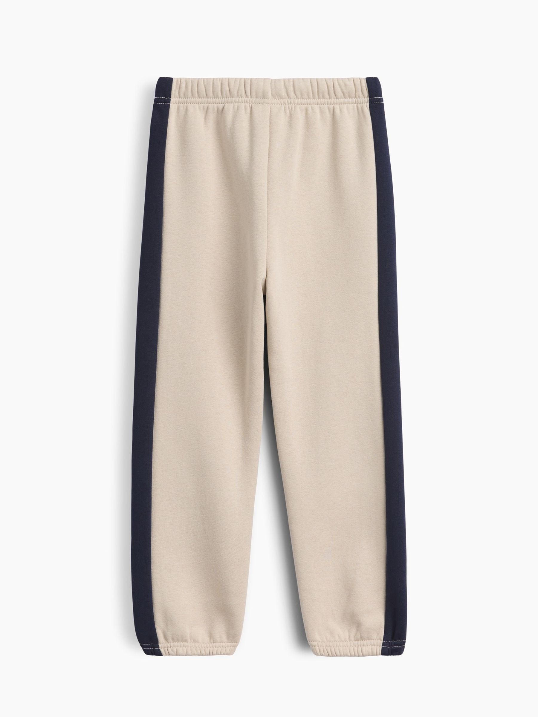 Beige/Black Relaxed Colourblock Pull-On Joggers - Image 2 of 3