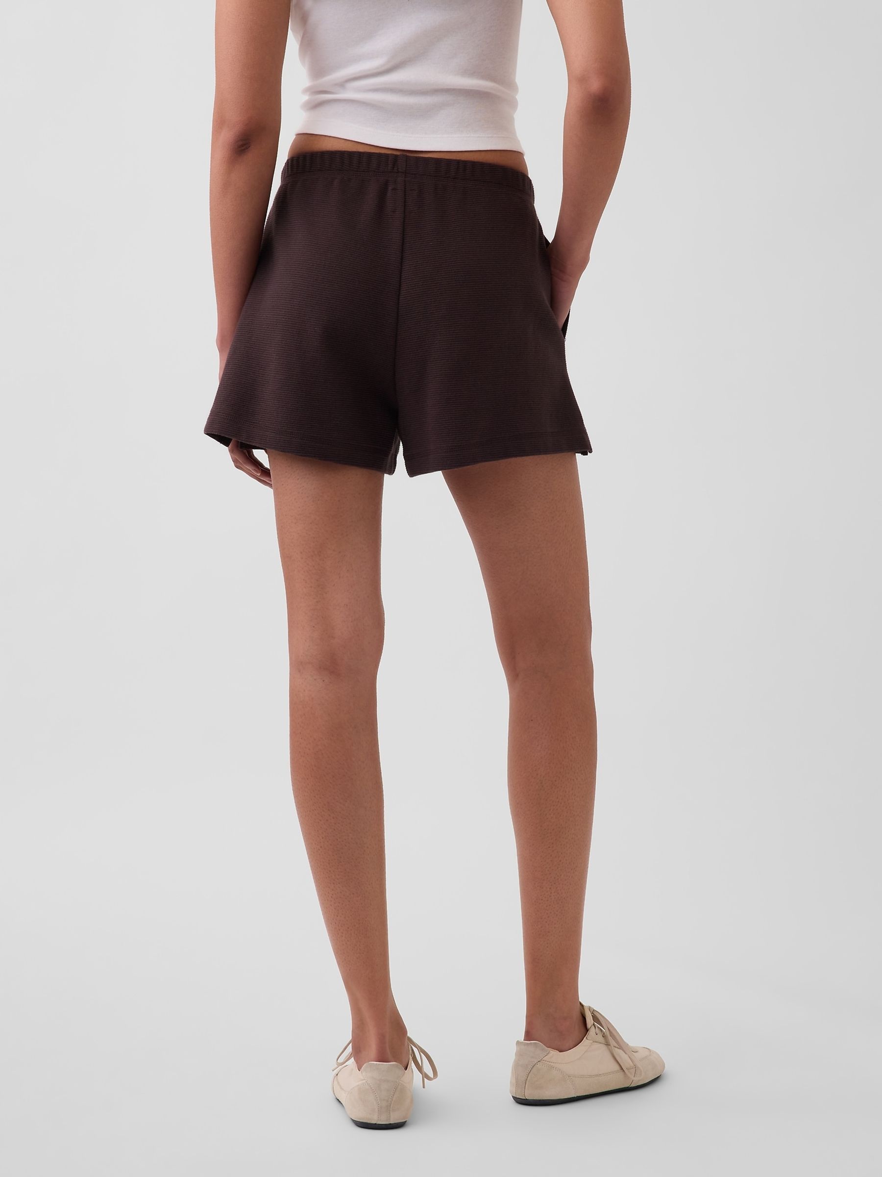 Brown Relaxed Easy Shorts - Image 2 of 5 Brown Relaxed Easy Shorts - Image 2 of 5