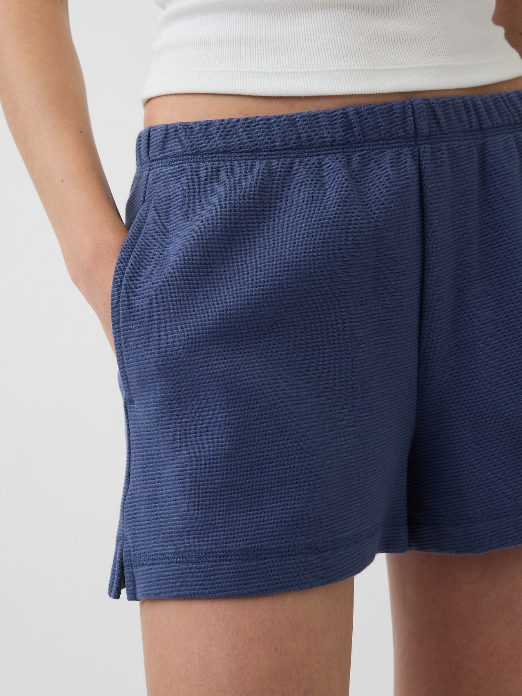 Blue Relaxed Easy Shorts - Image 5 of 5 Blue Relaxed Easy Shorts - Image 5 of 5
