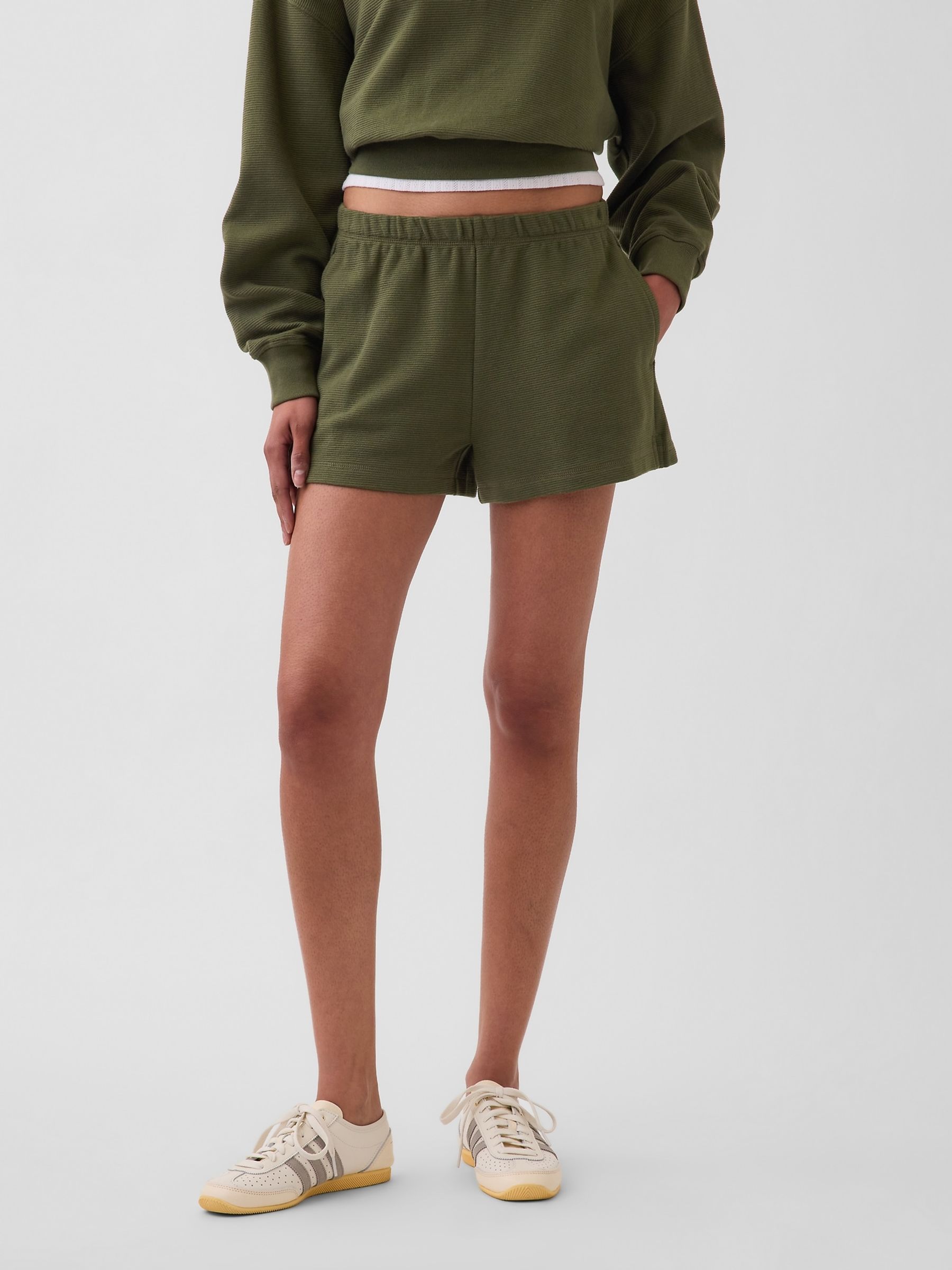 Green Relaxed Easy Shorts - Image 1 of 5