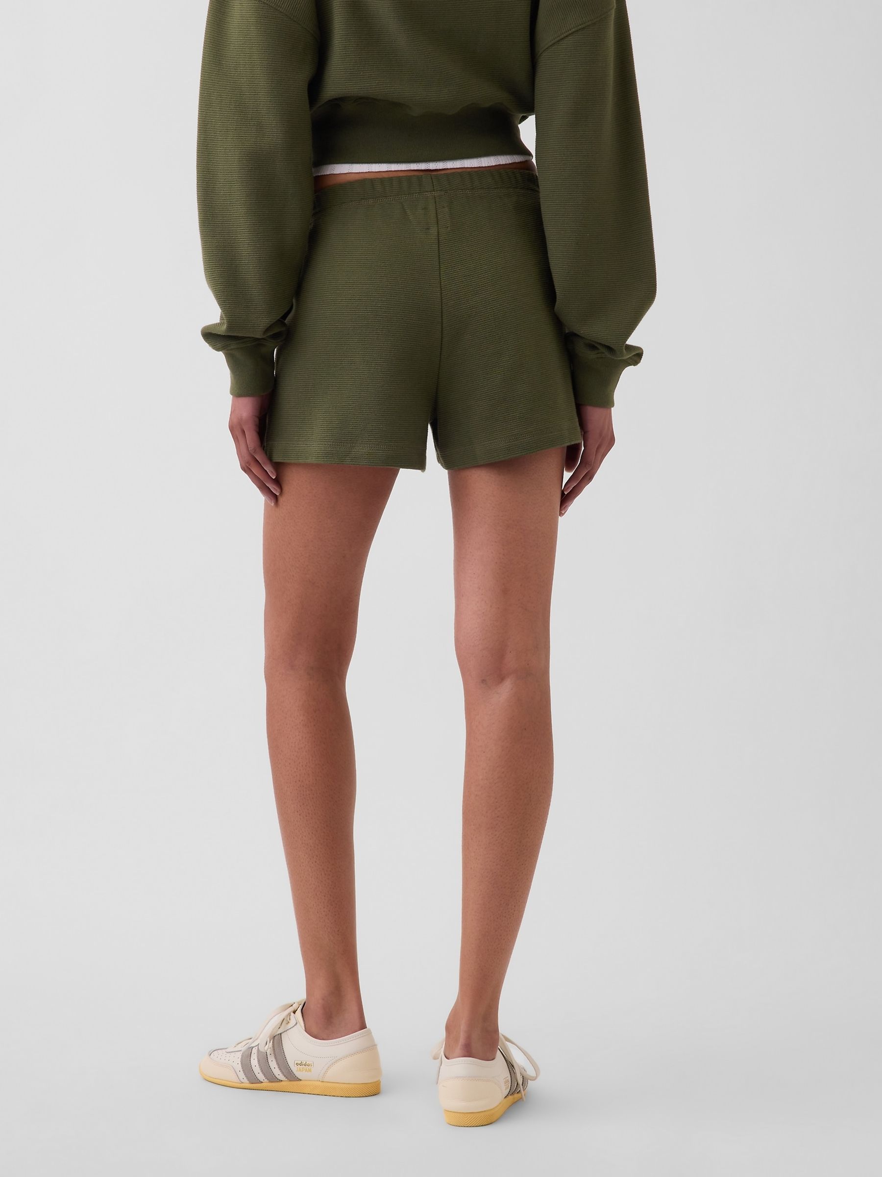 Green Relaxed Easy Shorts - Image 2 of 5 Green Relaxed Easy Shorts - Image 2 of 5