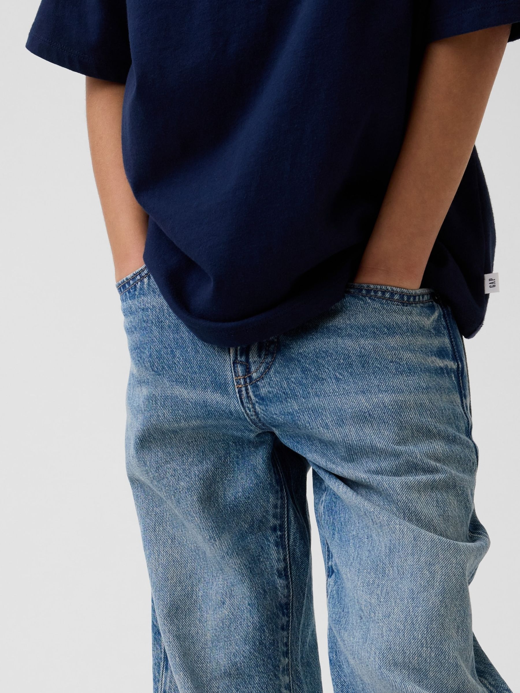 Medium Wash 90s Loose Jeans - Image 4 of 5