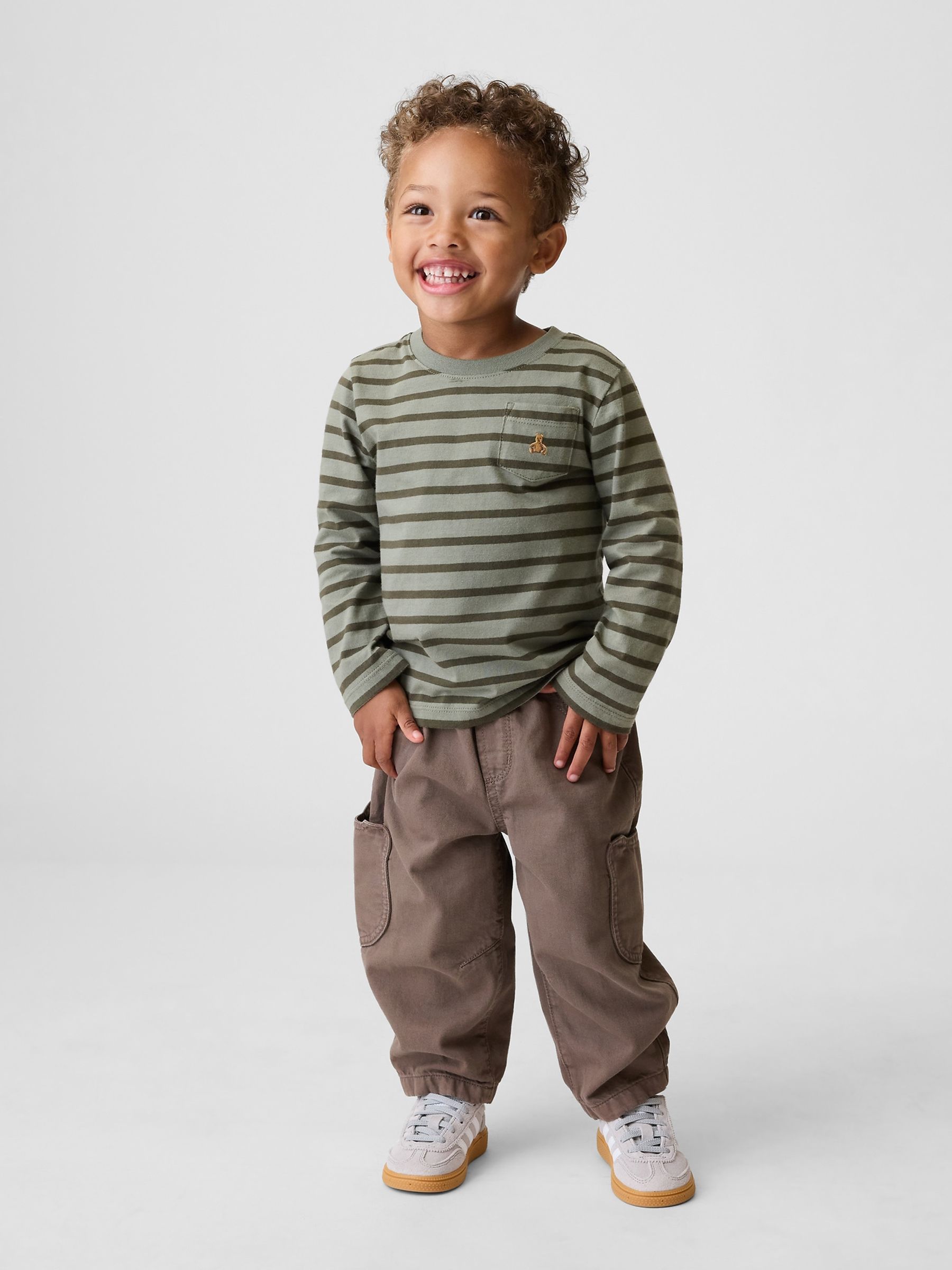 Brown Pull On Brannan Bear Pocket Barrel Jeans - Image 2 of 5