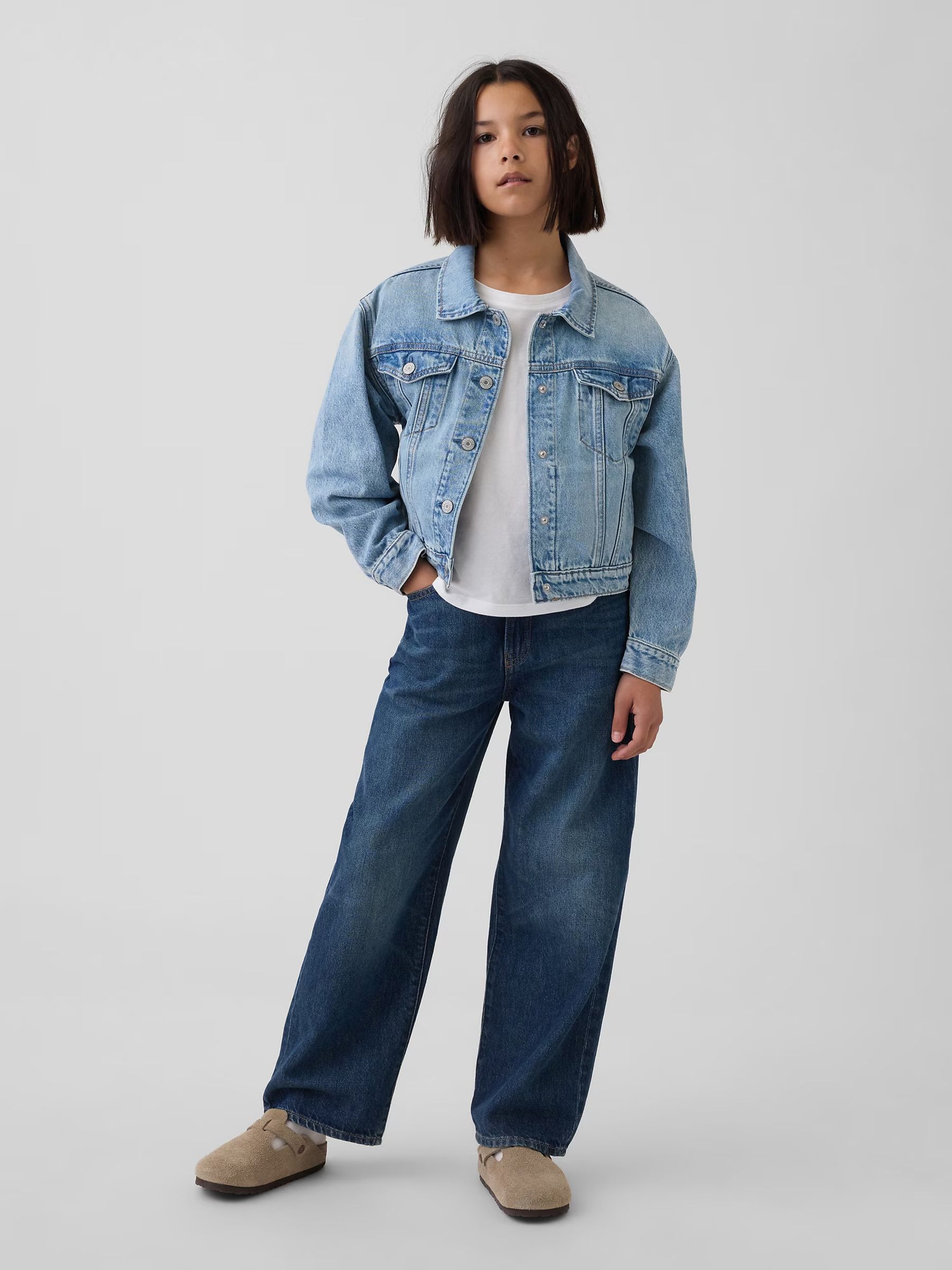 Light Wash Icon Denim Jacket - Image 3 of 5