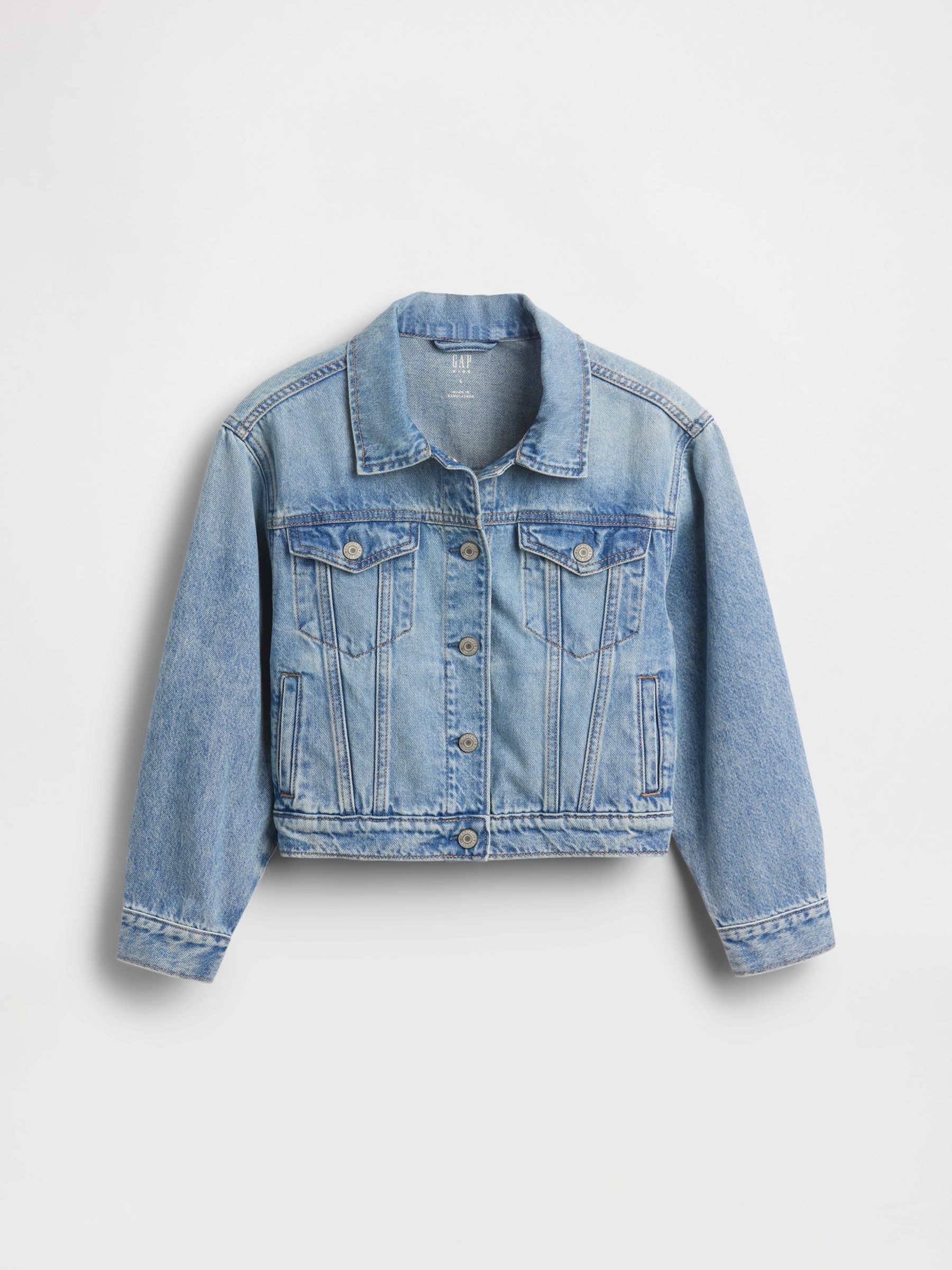 Light Wash Icon Denim Jacket - Image 4 of 5