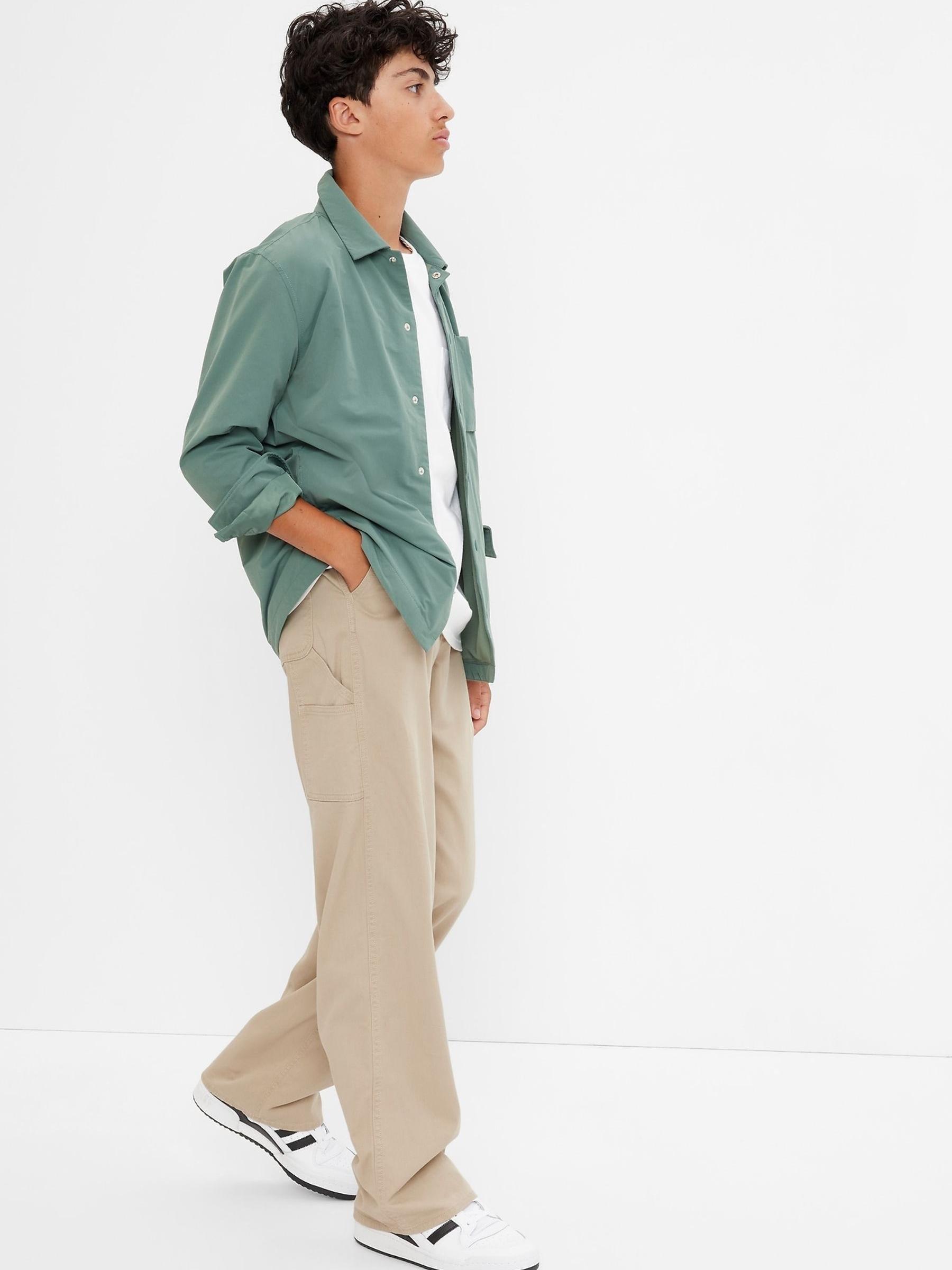 Khaki/Green Cargo Carpenter Trousers - Image 1 of 4