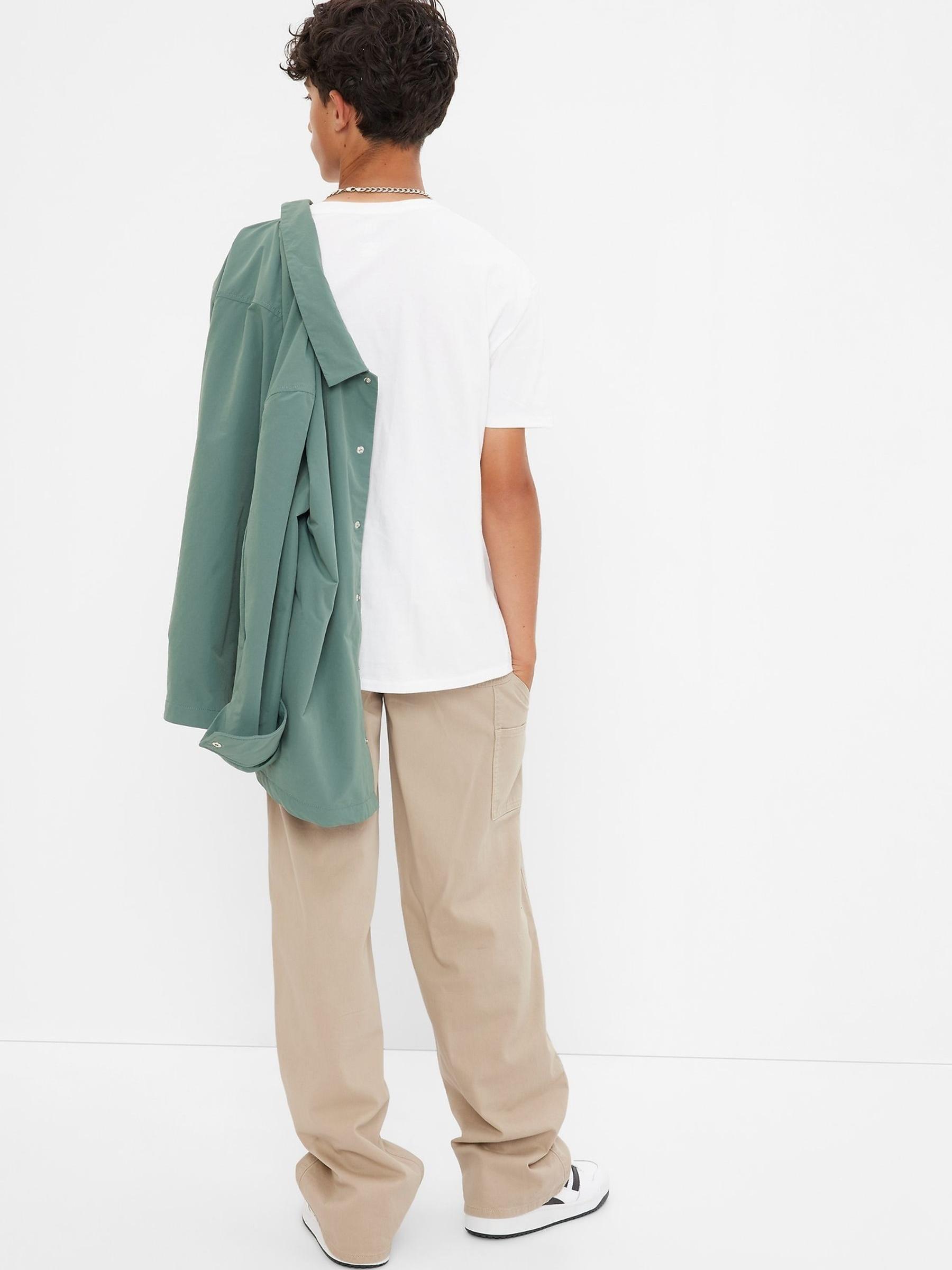 Khaki/Green Cargo Carpenter Trousers - Image 2 of 4