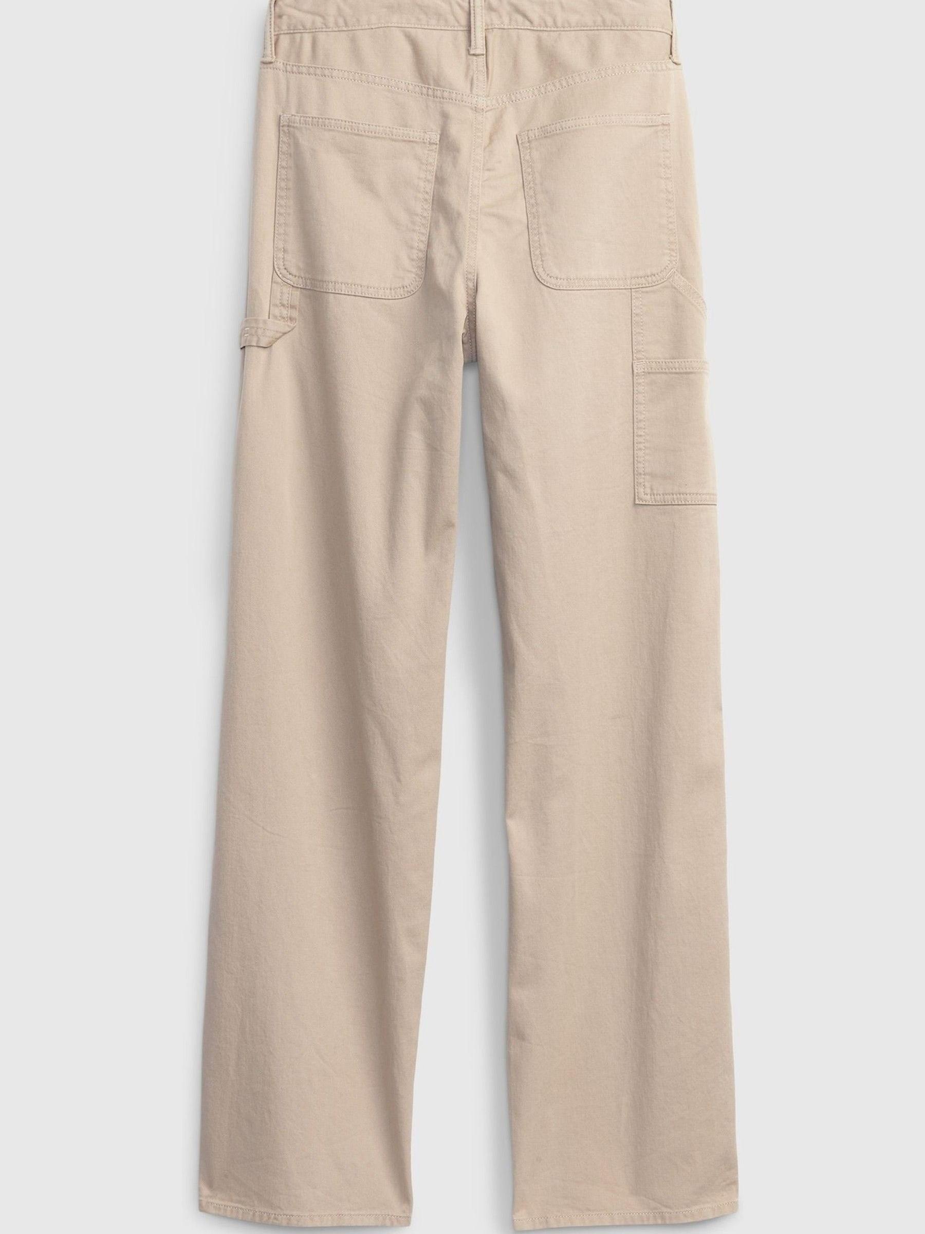 Khaki/Green Cargo Carpenter Trousers - Image 4 of 4