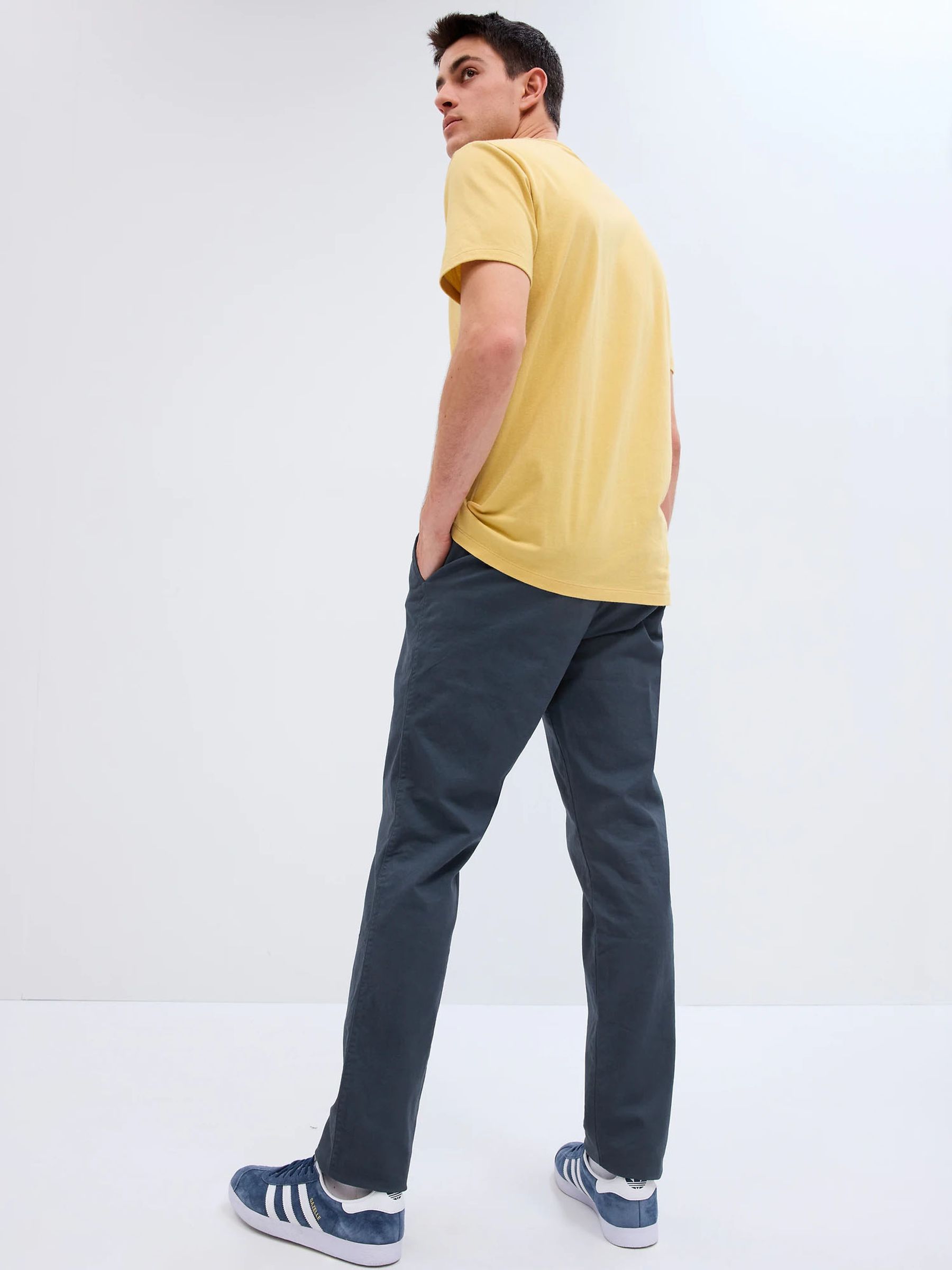Blue Slim Fit Stretch Essential Chino Trousers - Image 2 of 5