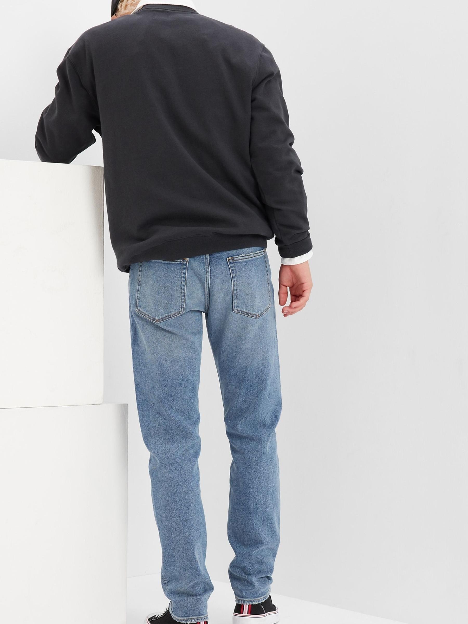 Light Wash Blue Soft Wear Slim Jeans - Image 2 of 4