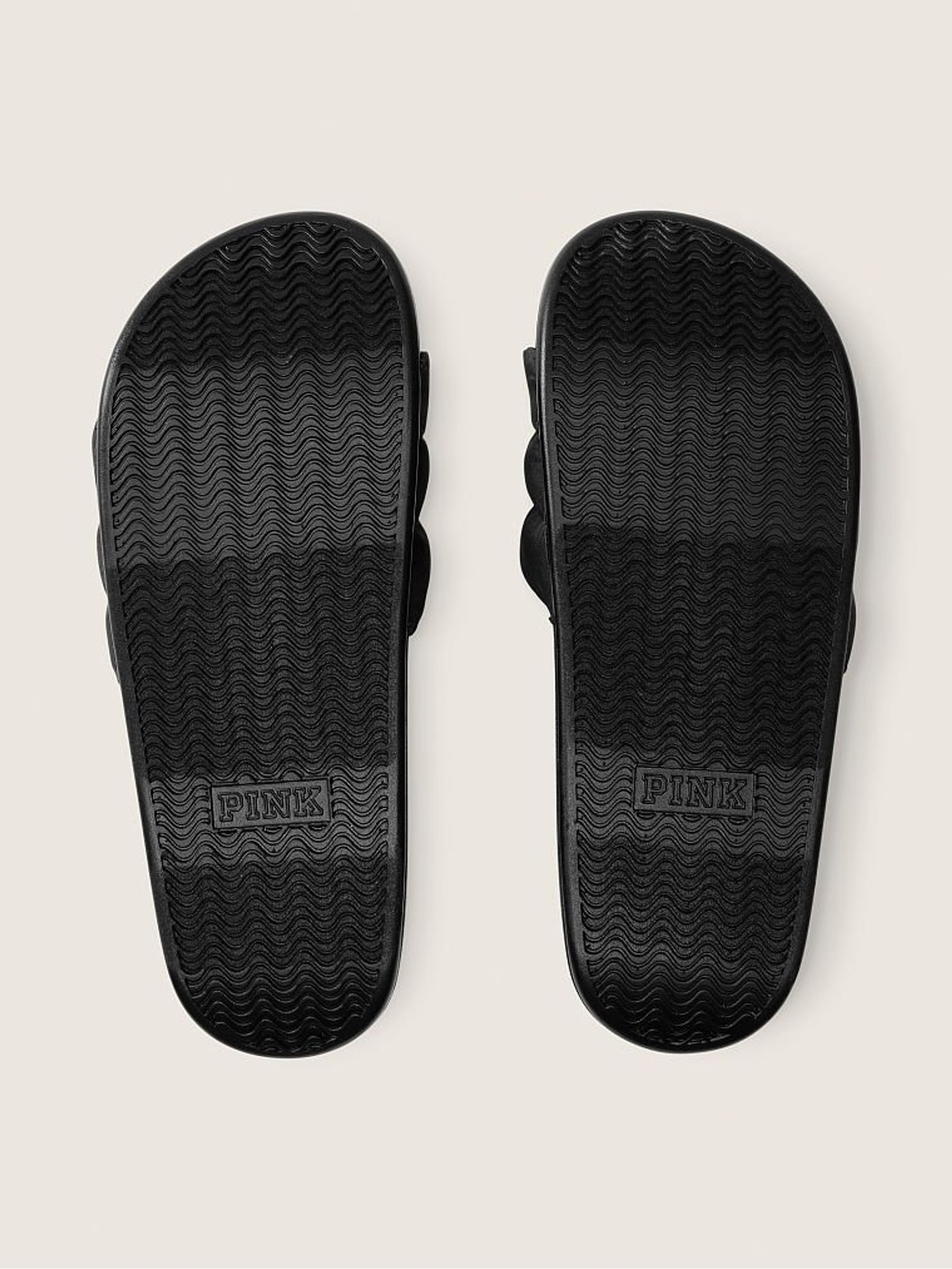 Pure Black Puffer Sliders - Image 3 of 3