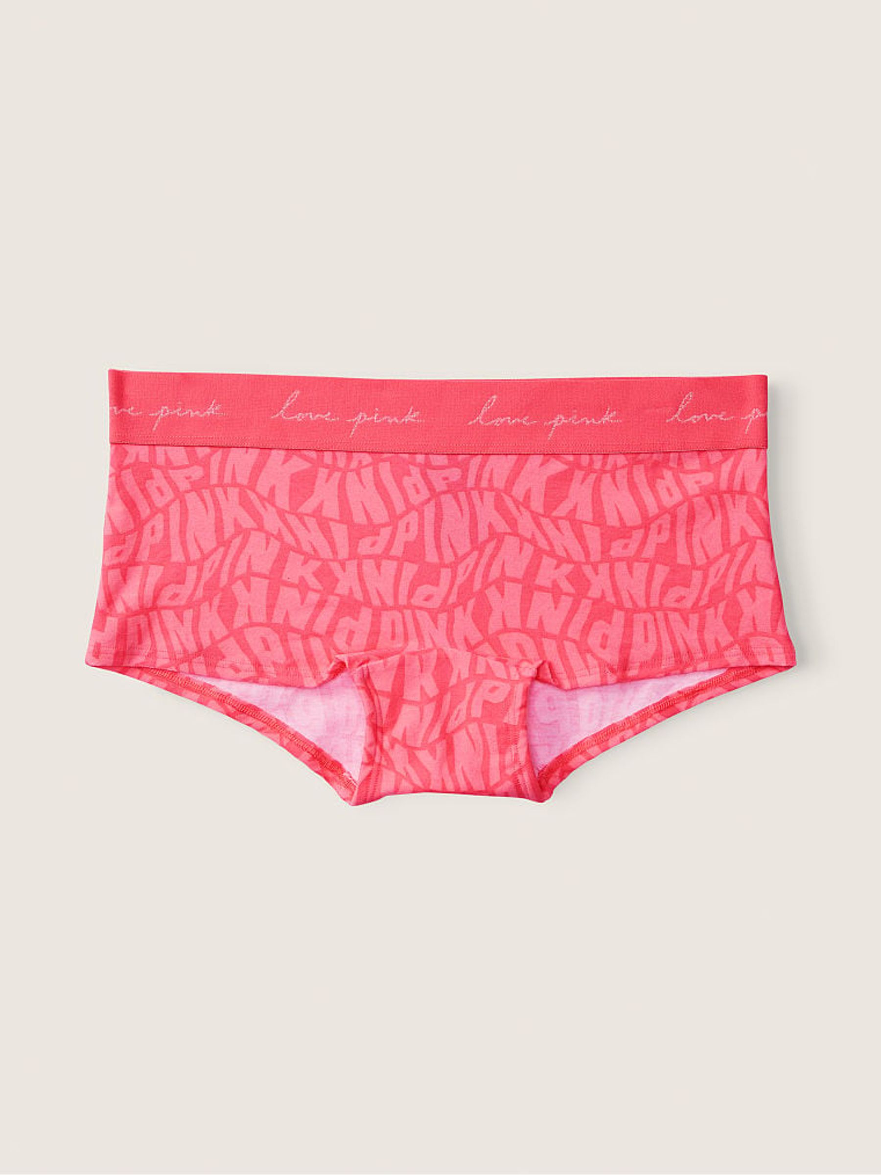 Sun Kiss Pink Wavy Logo Logo Boyshort Underwear - Image 1 of 1