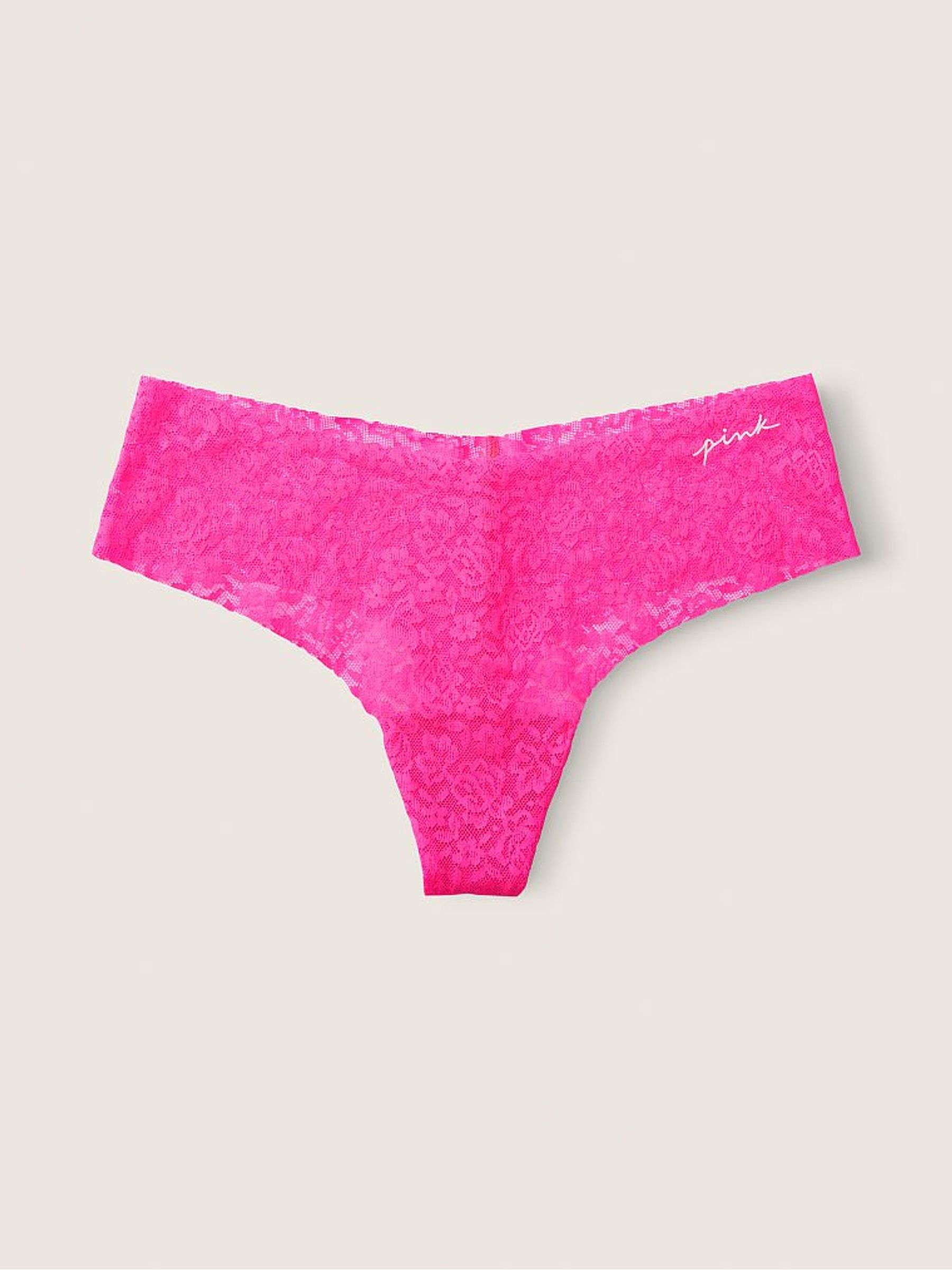 Atomic Pink Thong Lace No Show Knickers - Image 2 of 2