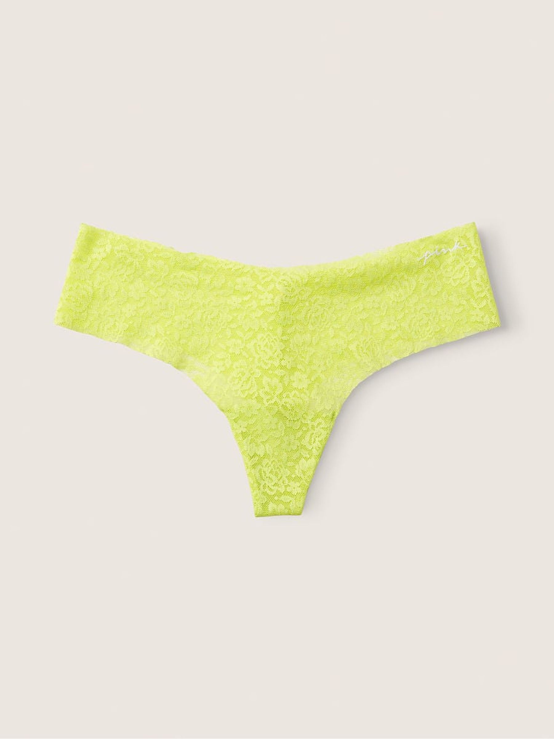Green Spring Thong Lace No Show Knickers - Image 1 of 1