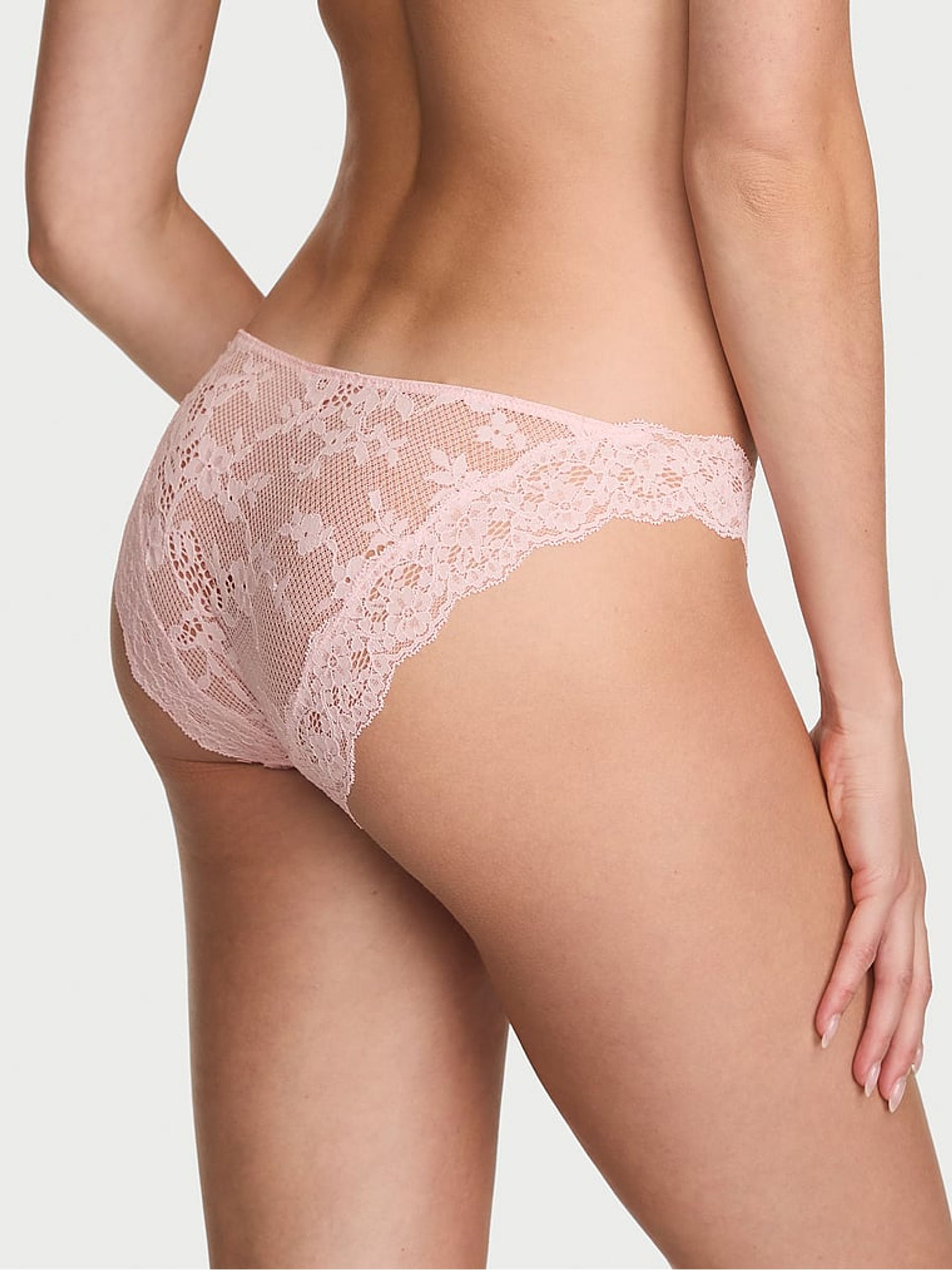 Angel Pink Bikini Lace Knickers - Image 2 of 2 Angel Pink Bikini Lace Knickers - Image 2 of 2