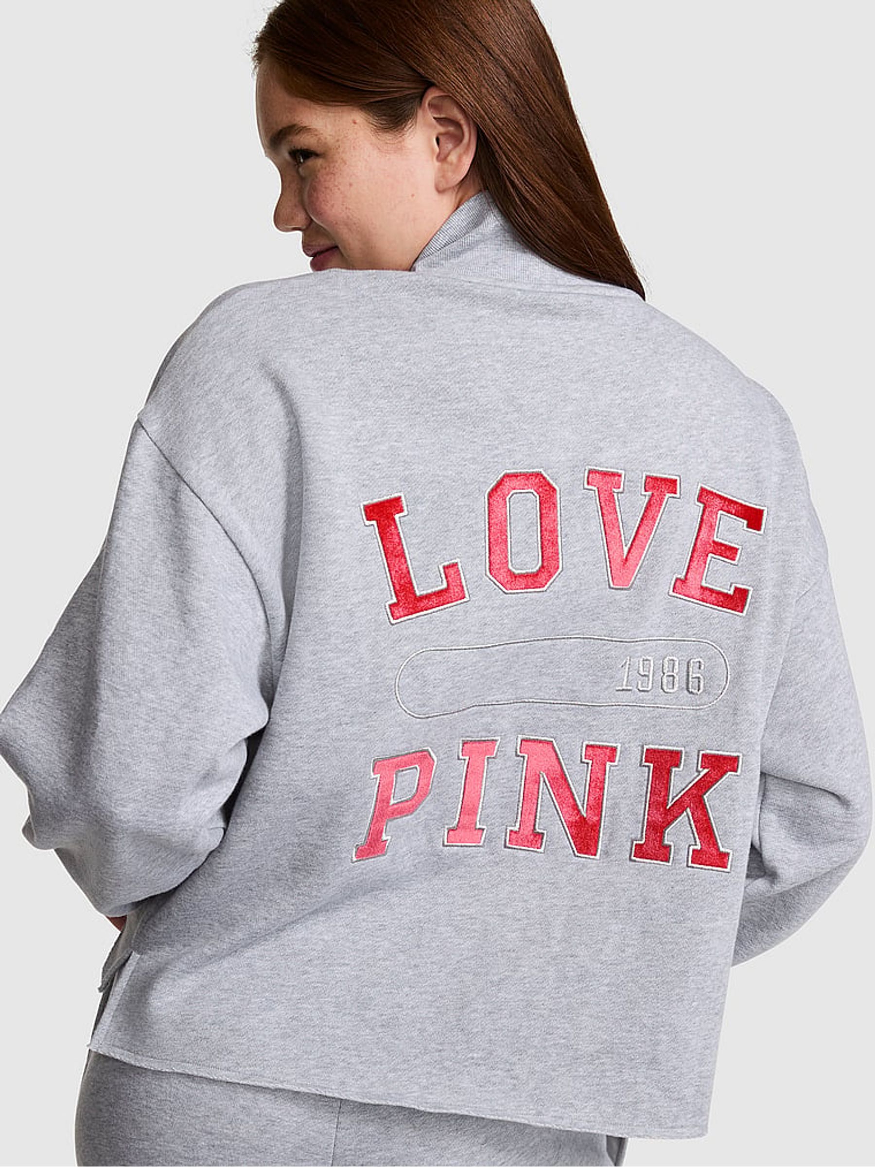 Black Quarter Zip Fleece Sweatshirt - Image 2 of 2 Black Quarter Zip Fleece Sweatshirt - Image 2 of 2